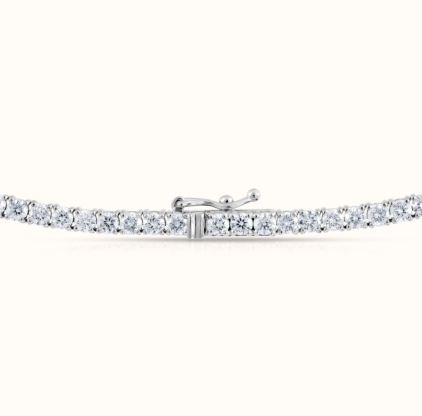 Classic 4 Prong Natural Diamond Tennis Necklace - AVIR New York
