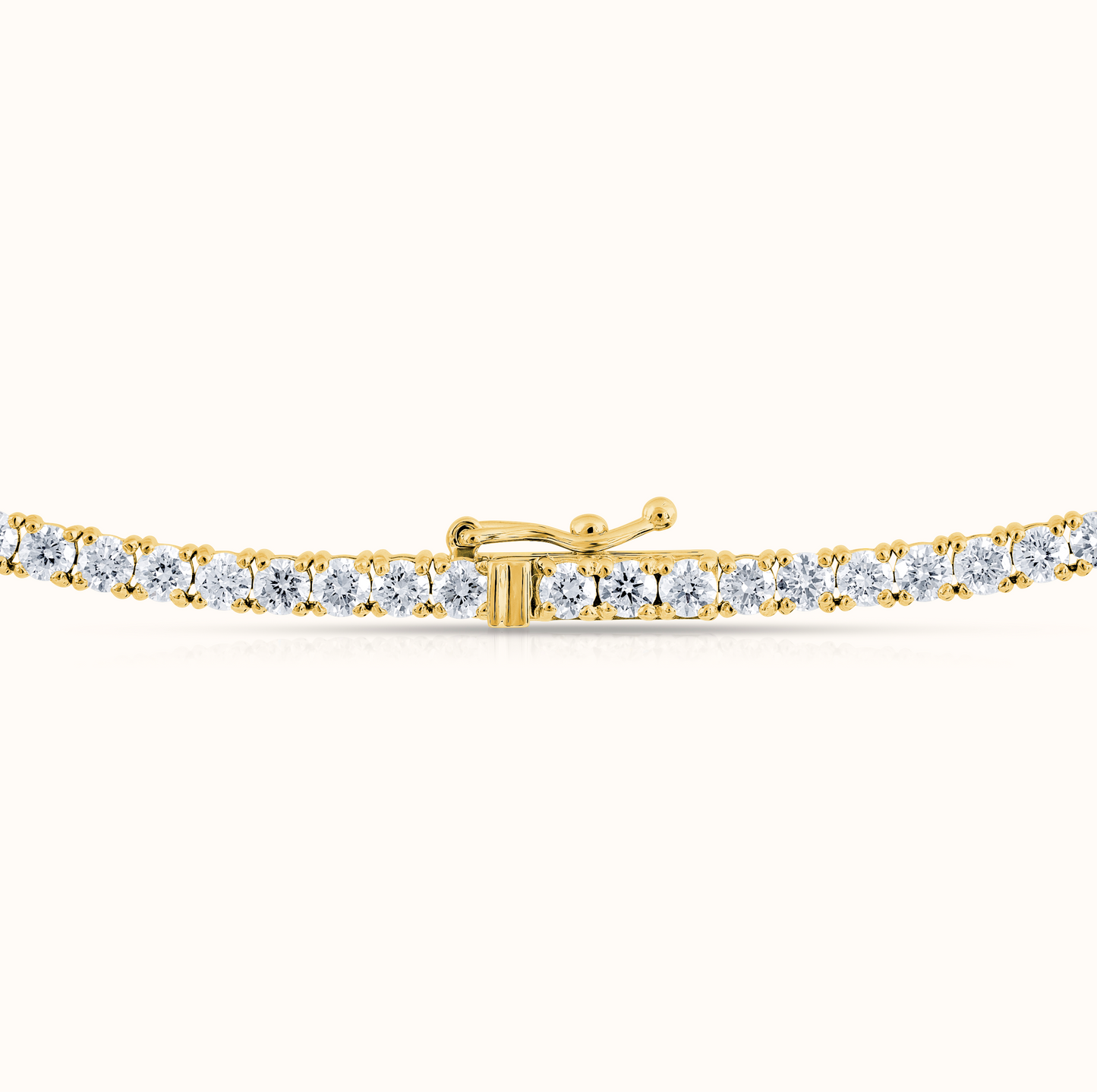 Classic 4 Prong Natural Diamond Tennis Necklace - AVIR New York