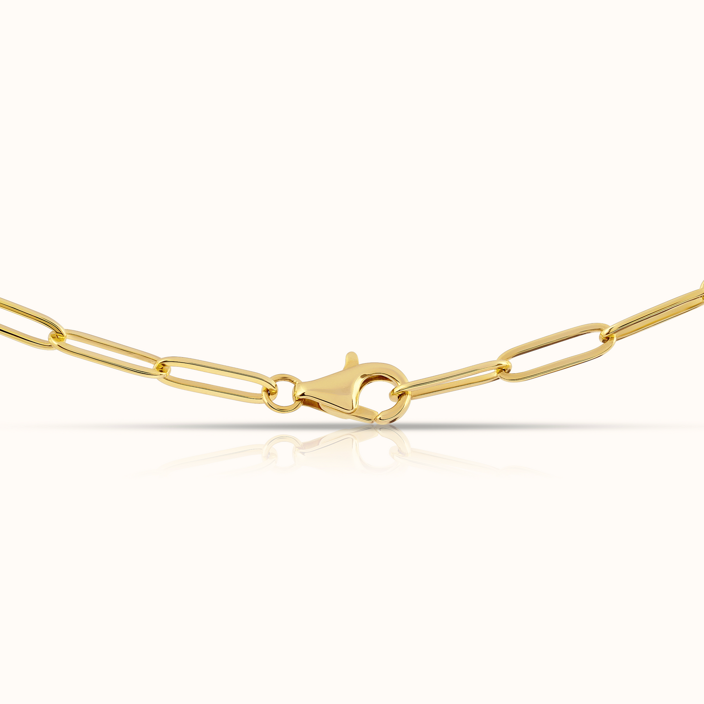 Half Paperclip and Natural Diamond Tennis Necklace - AVIR New York