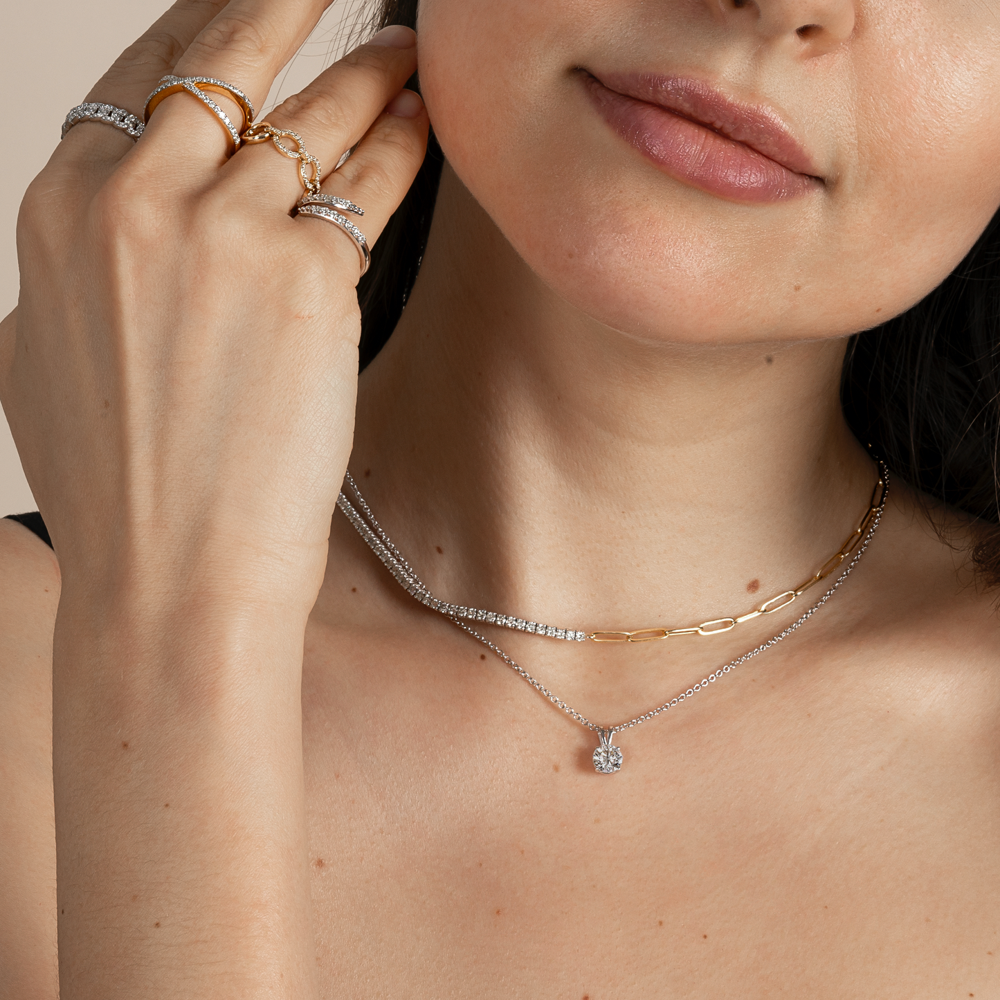 IGI Certified Lab Grown Diamond 4 Prong Solitaire Necklace - AVIR New York