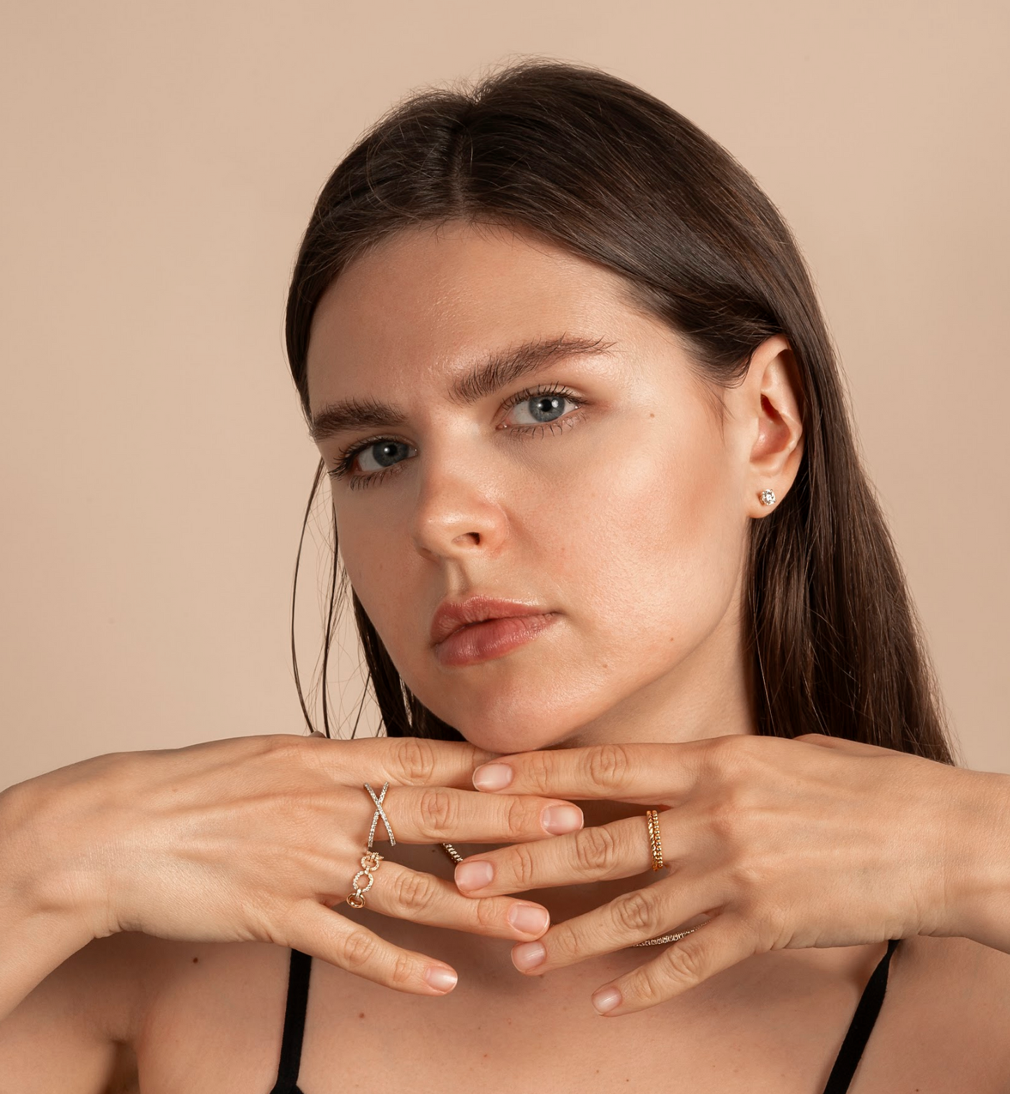 Gold Beaded Ring - AVIR New York