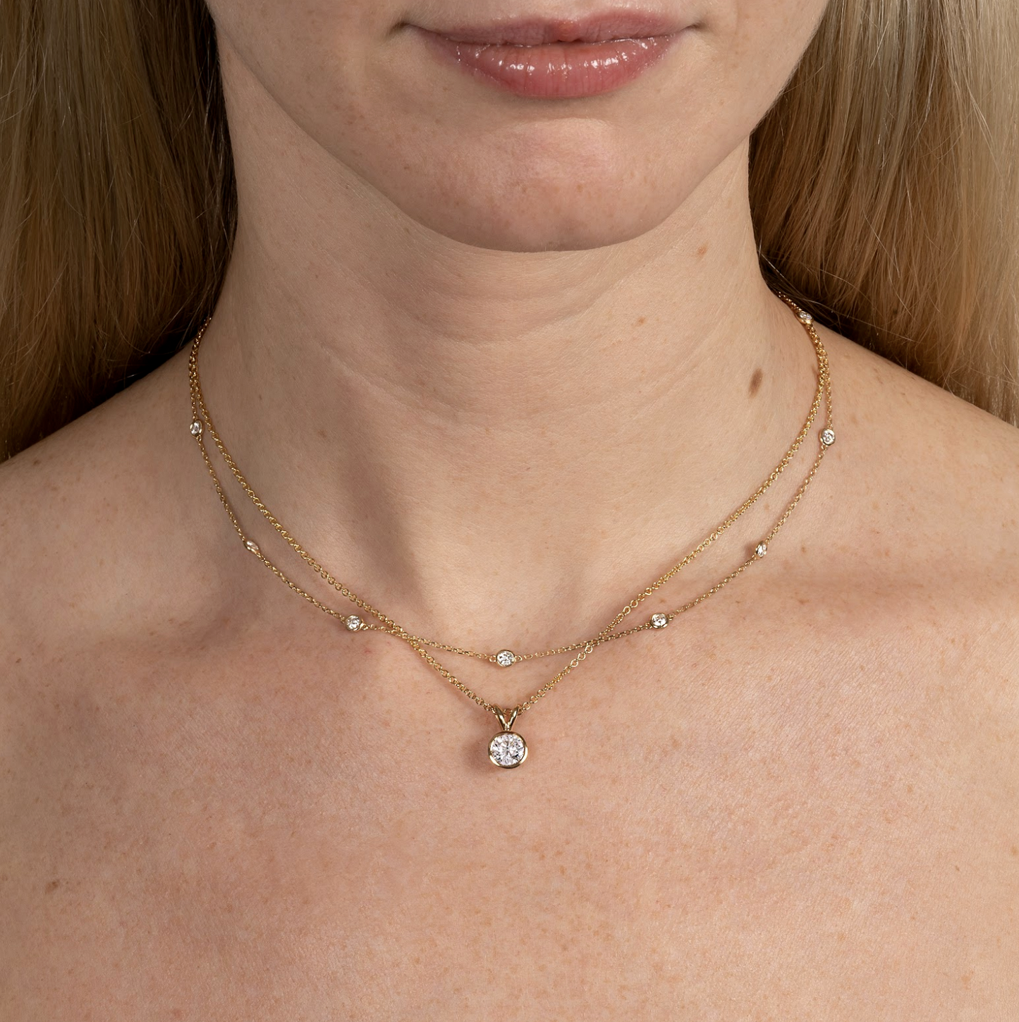 Lab Grown Diamond By The Yard Necklace - AVIR New York