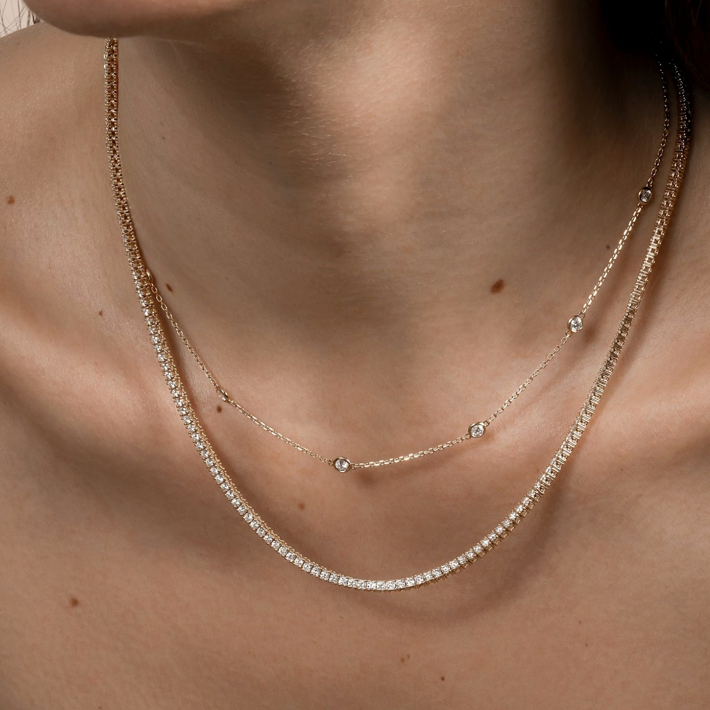 Lab Grown Diamond By The Yard Necklace - AVIR New York