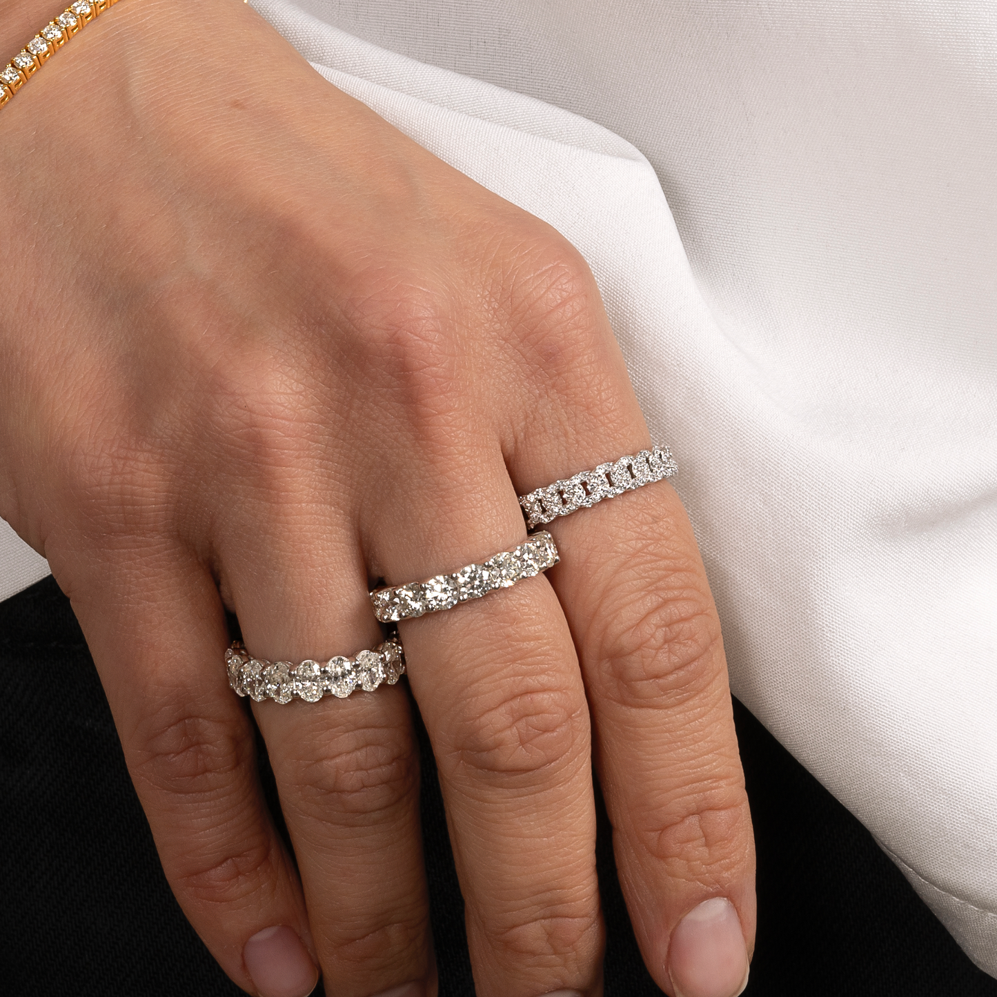5.00 Carat Full Eternity Natural Diamond Band - AVIR New York