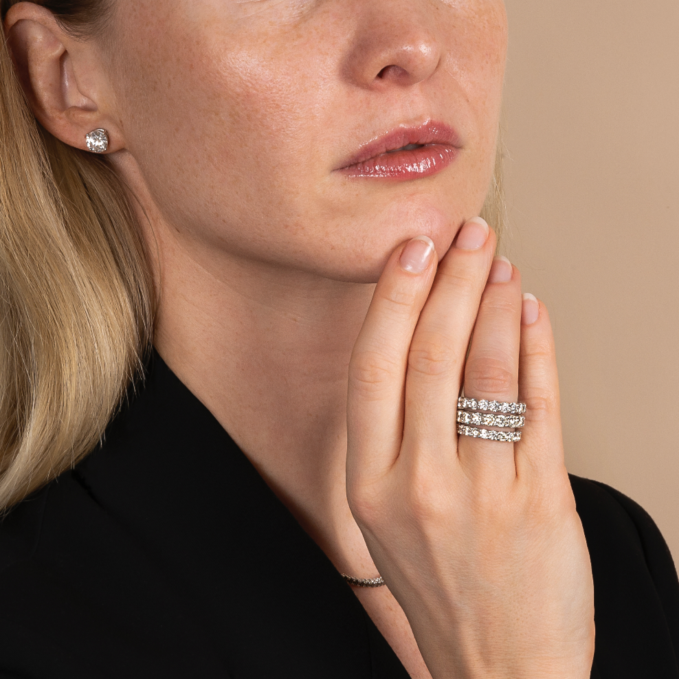 4.00 Carat Full Eternity Natural Diamond Band - AVIR New York