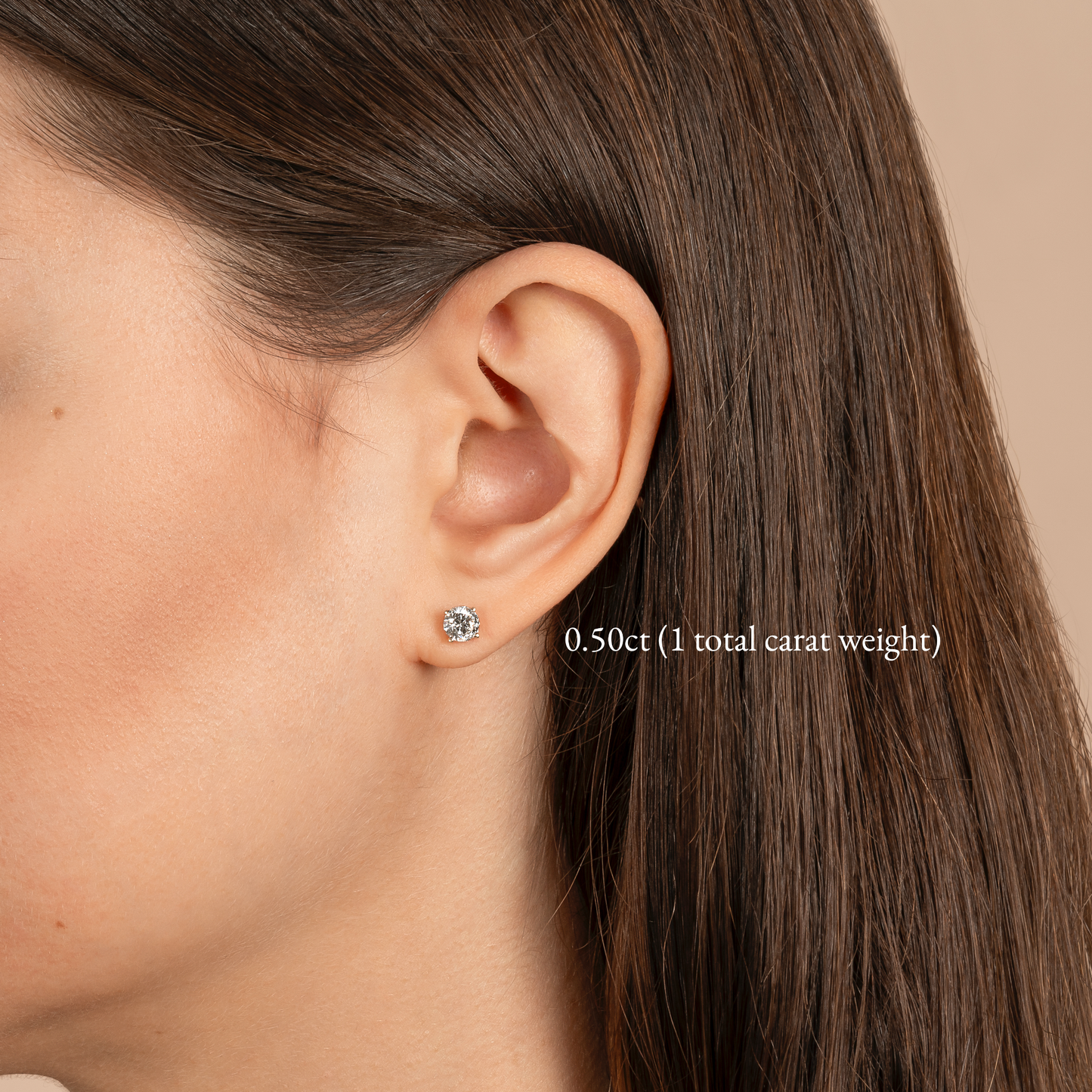 Classic 4 Prong Natural Diamond Stud Earrings - AVIR New York