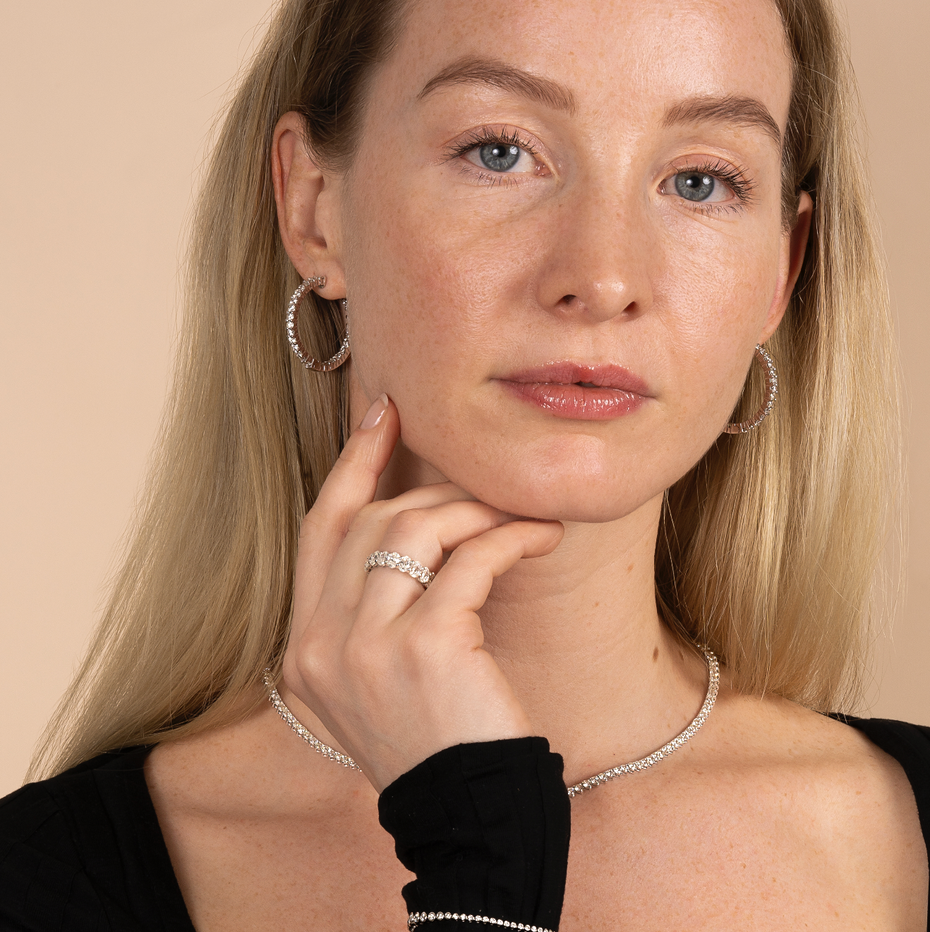Classic Natural Diamond Hoop Earrings - AVIR New York