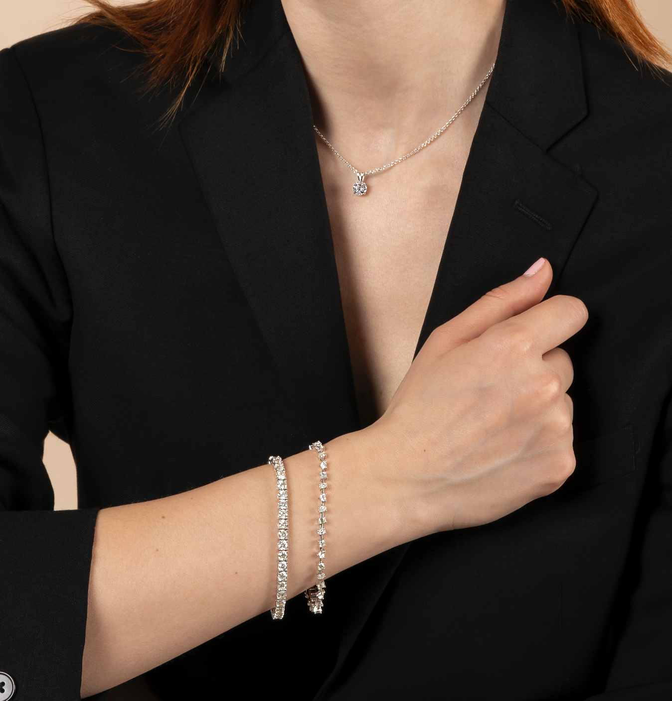 Multi-shape Natural Diamond Tennis Bracelet - AVIR New York