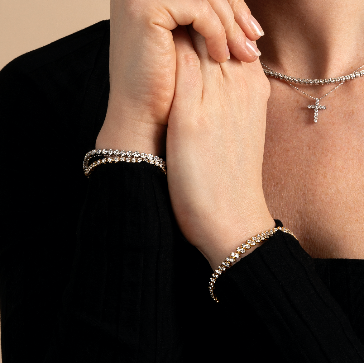 Marquise Shaped Illusion Lab Grown Diamond Tennis Bracelet - AVIR New York