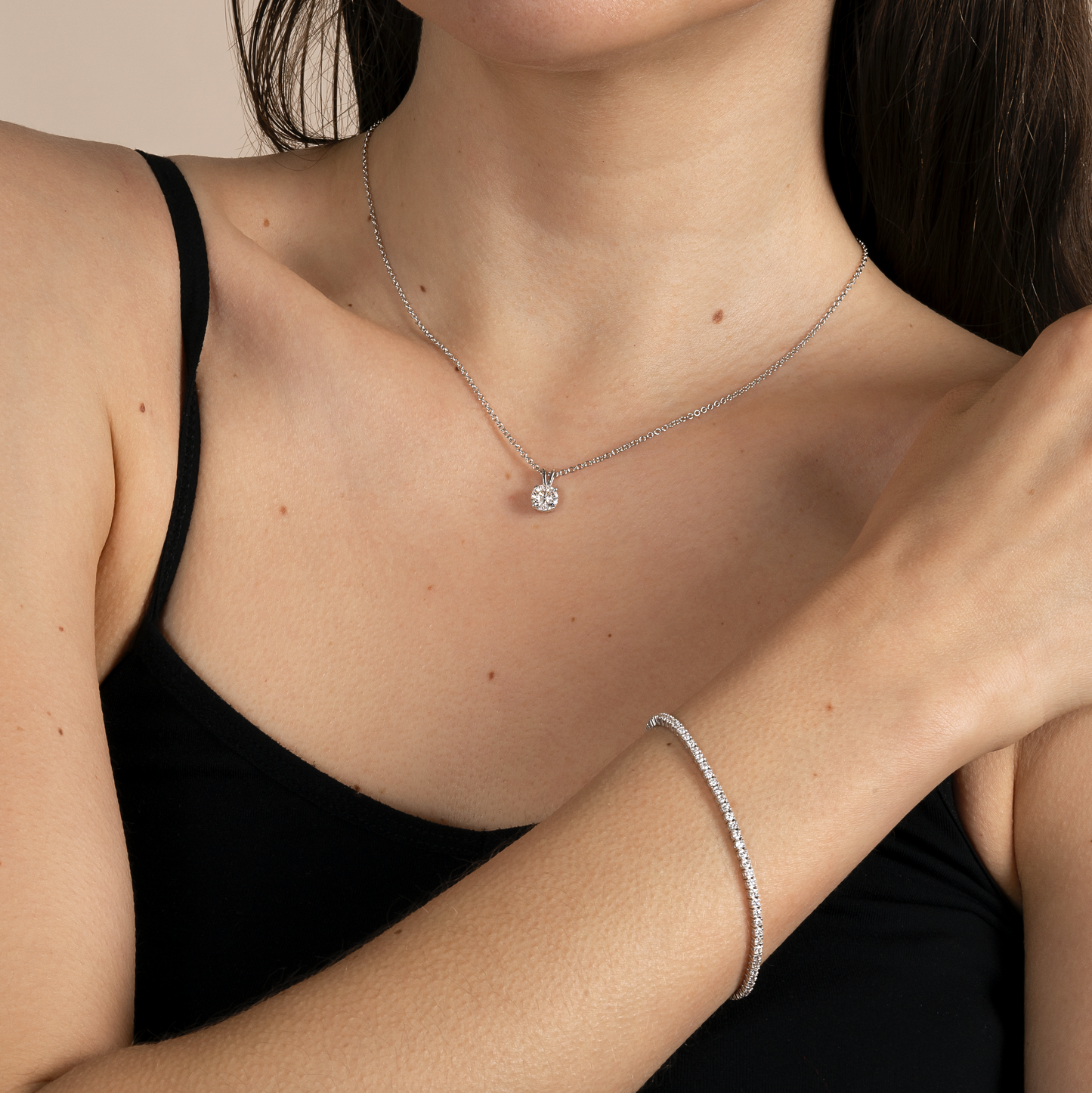 IGI Certified Lab Grown Diamond 4 Prong Solitaire Necklace - AVIR New York