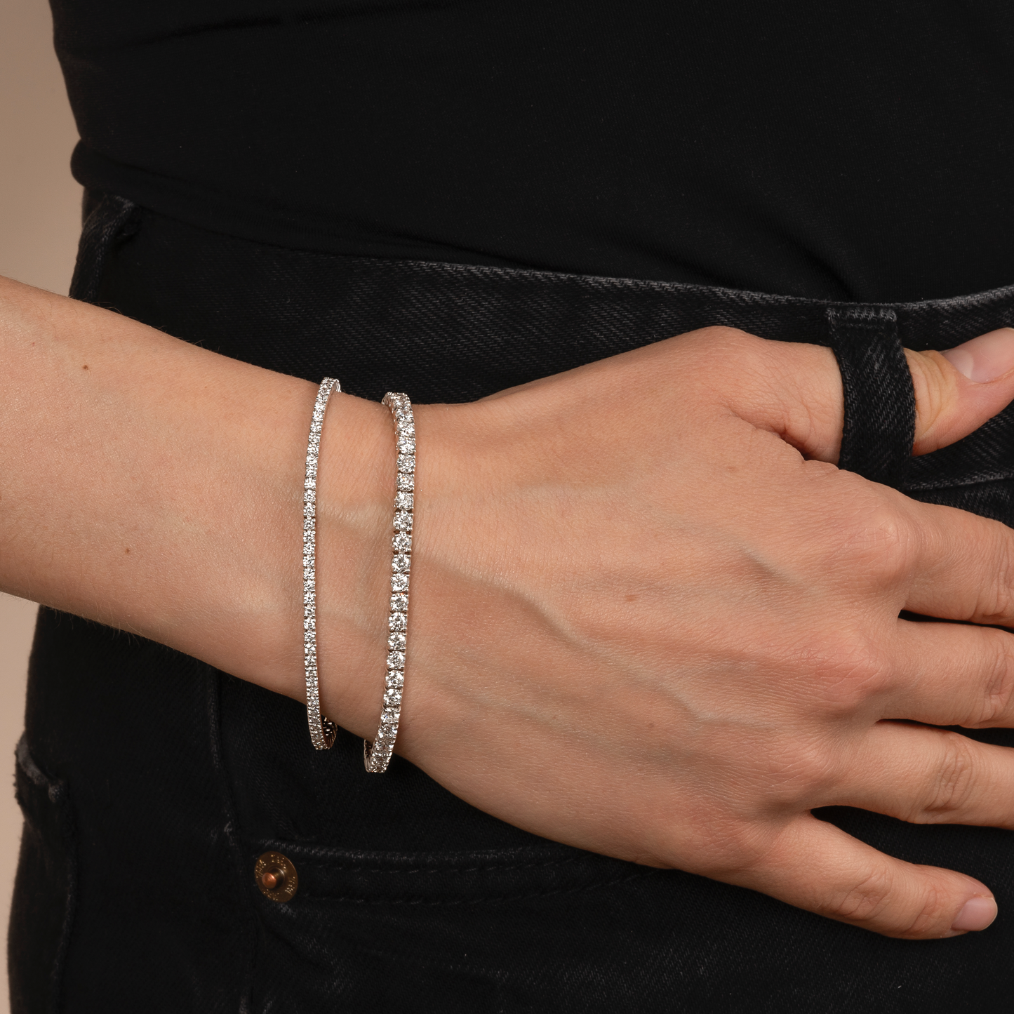 Classic 4 Prong Natural Diamond Tennis Bracelet - AVIR New York