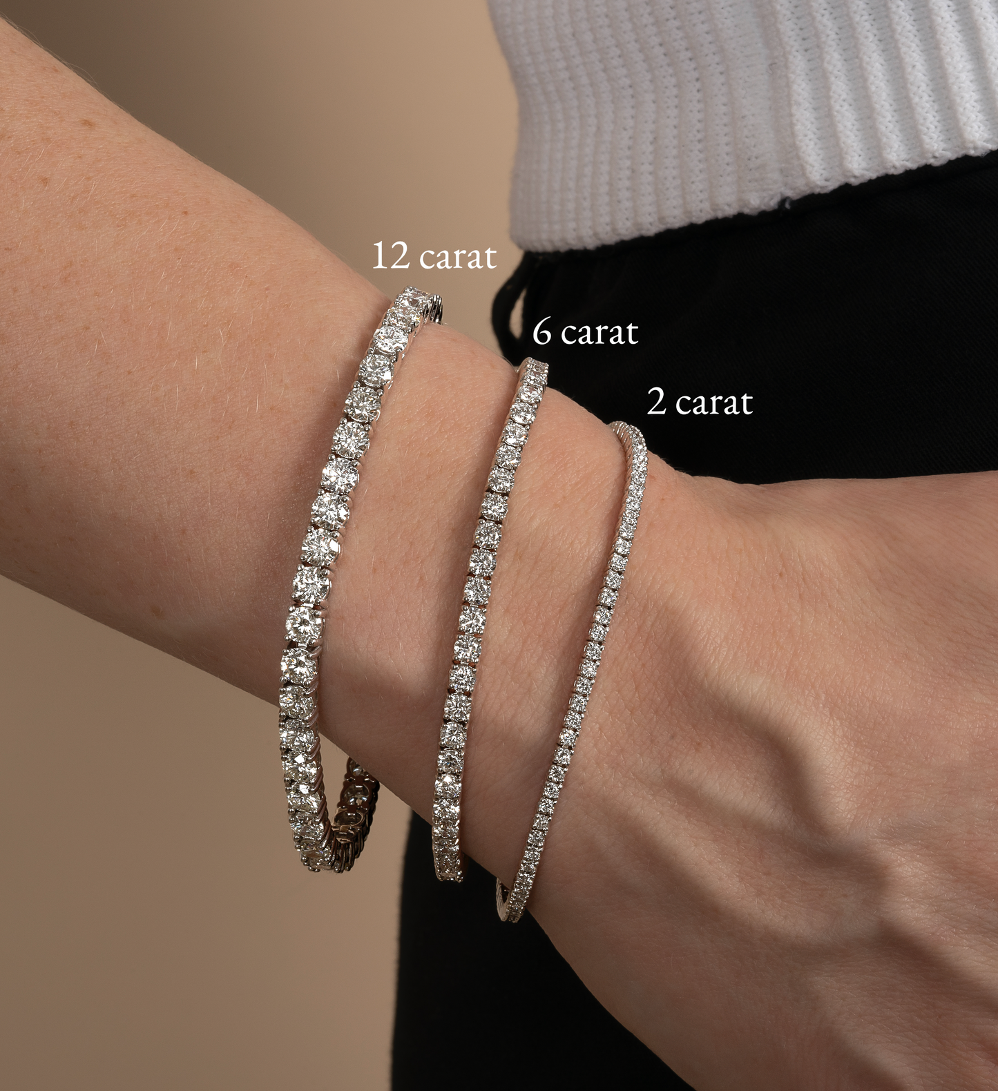 Classic 4 Prong Natural Diamond Tennis Bracelet - AVIR New York