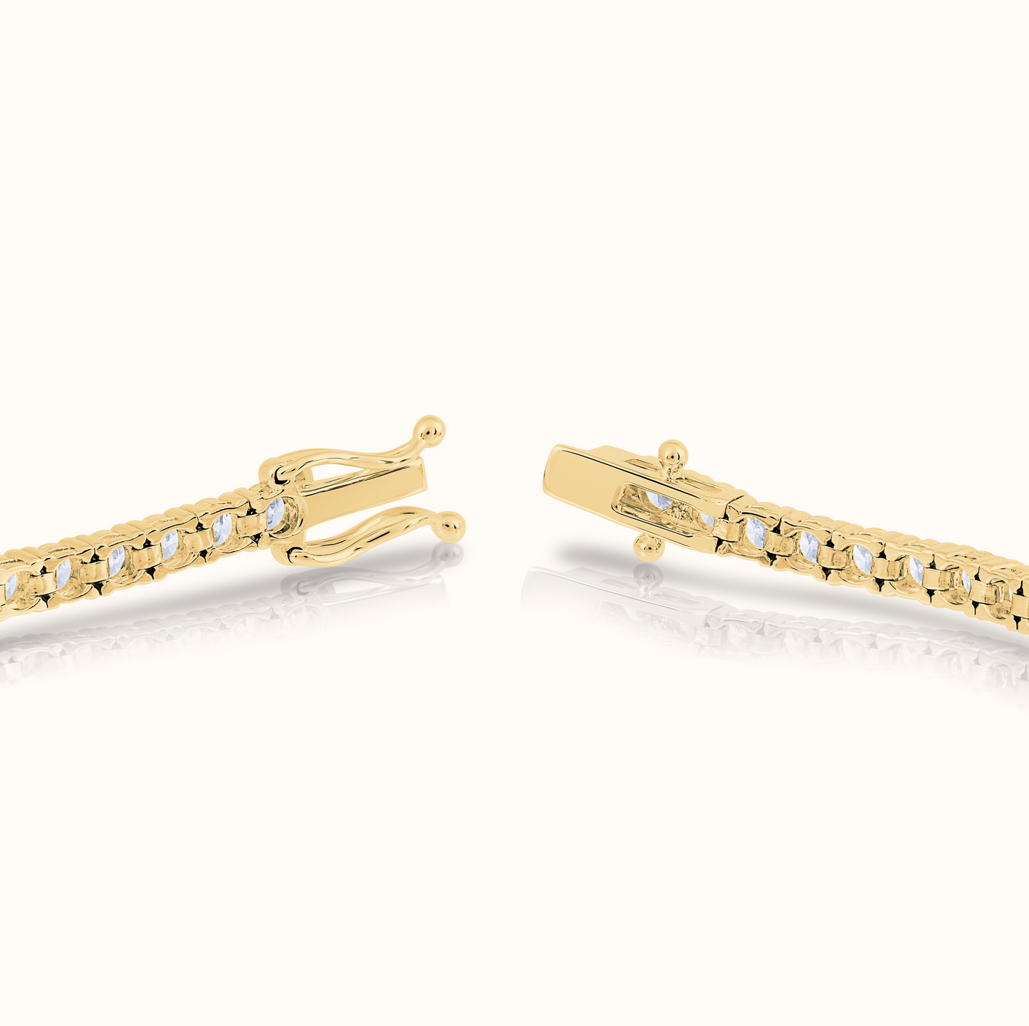 Classic 4 Prong Natural Diamond Tennis Bracelet - AVIR New York