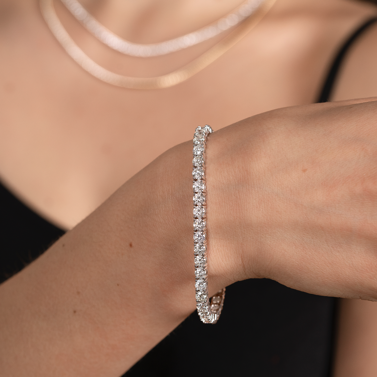 Exquisite 4 Prong Natural Diamond Tennis Bracelet - AVIR New York