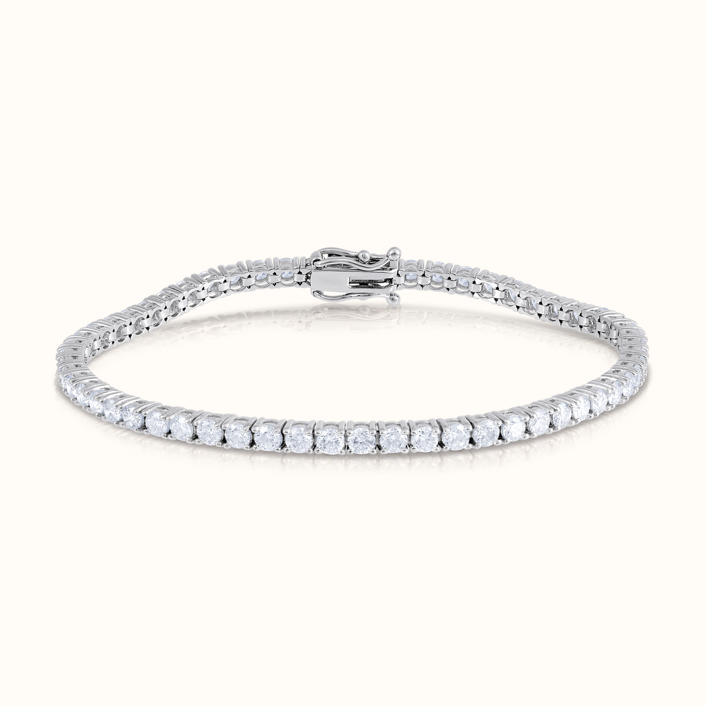 Classic 4 Prong Natural Diamond Tennis Bracelet - AVIR New York