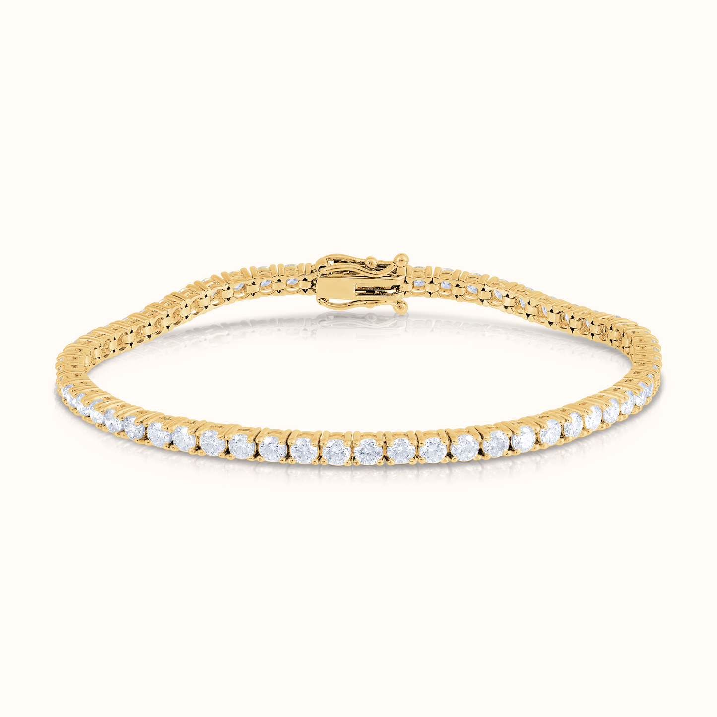 Classic 4 Prong Natural Diamond Tennis Bracelet - AVIR New York