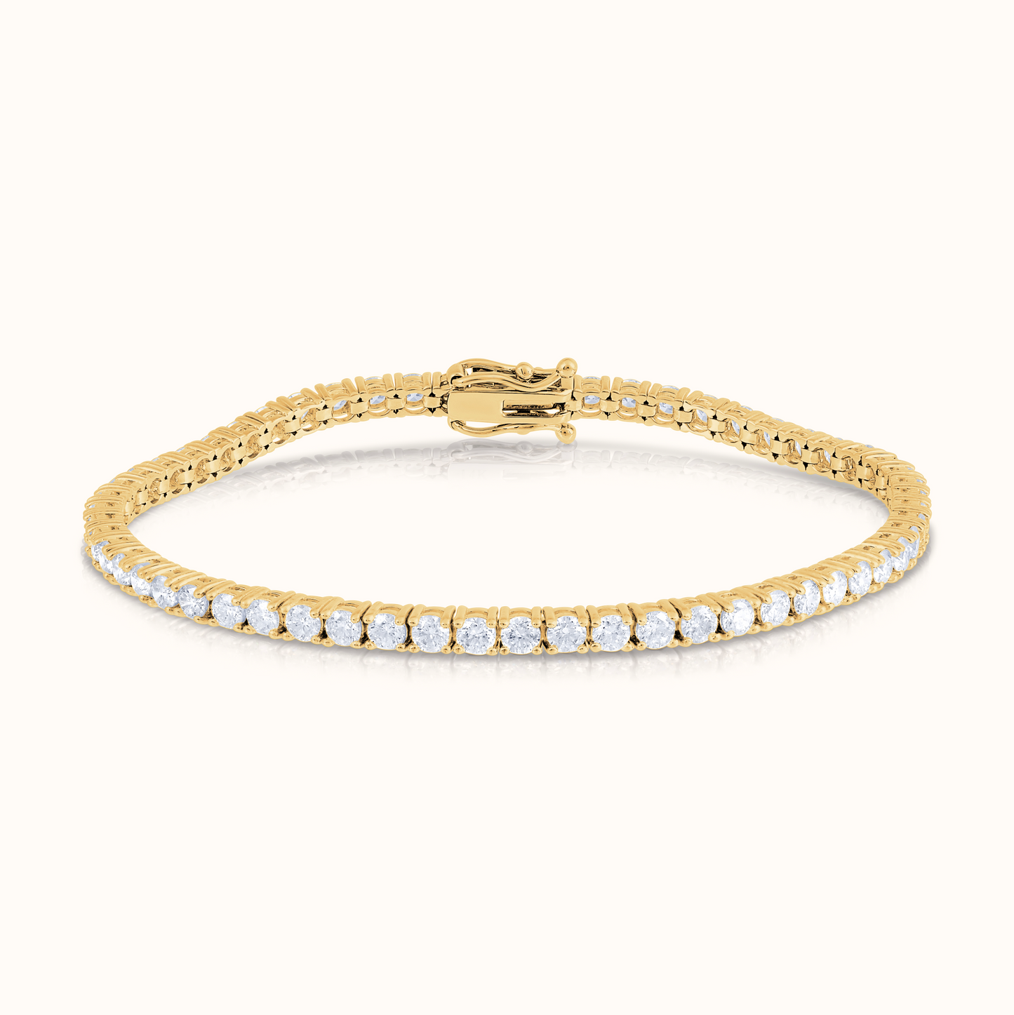 Classic 4 Prong Natural Diamond Tennis Bracelet - AVIR New York