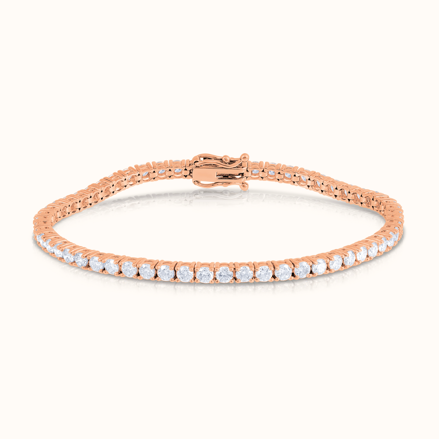 Classic 4 Prong Natural Diamond Tennis Bracelet - AVIR New York