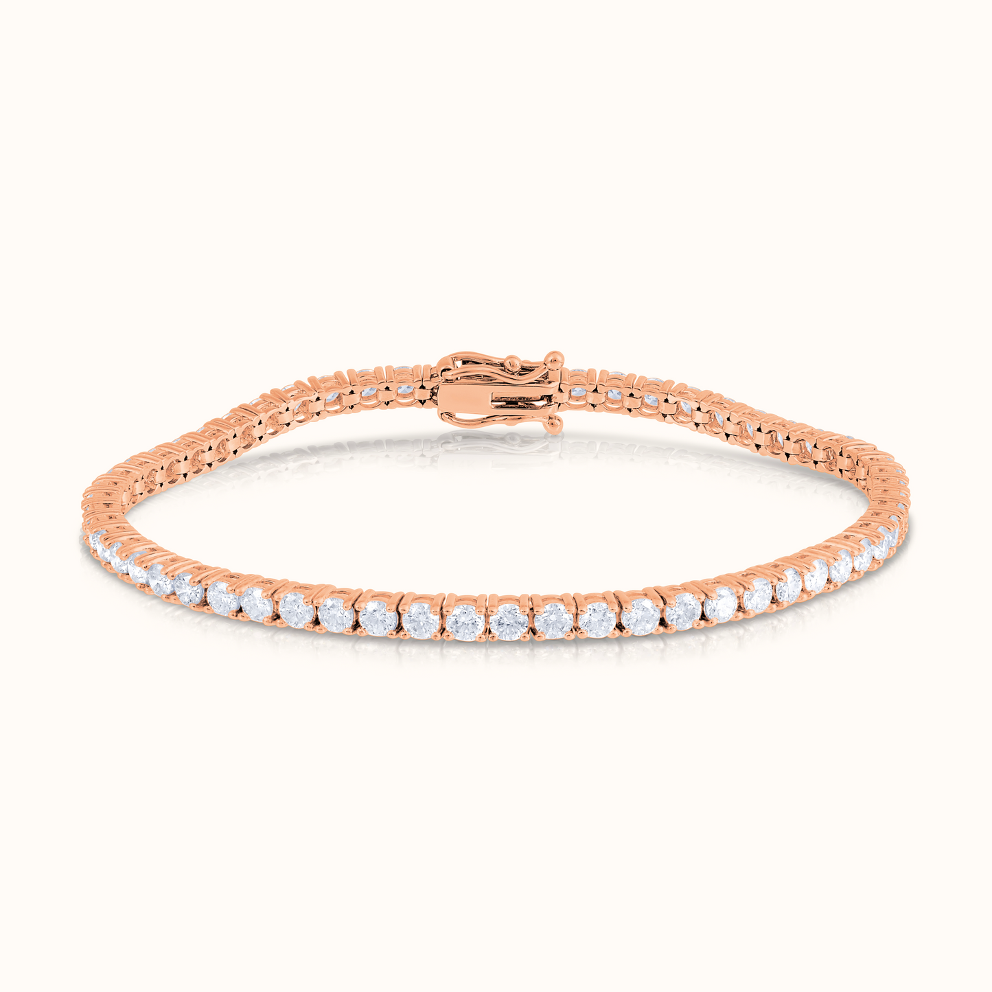 Classic 4 Prong Natural Diamond Tennis Bracelet - AVIR New York