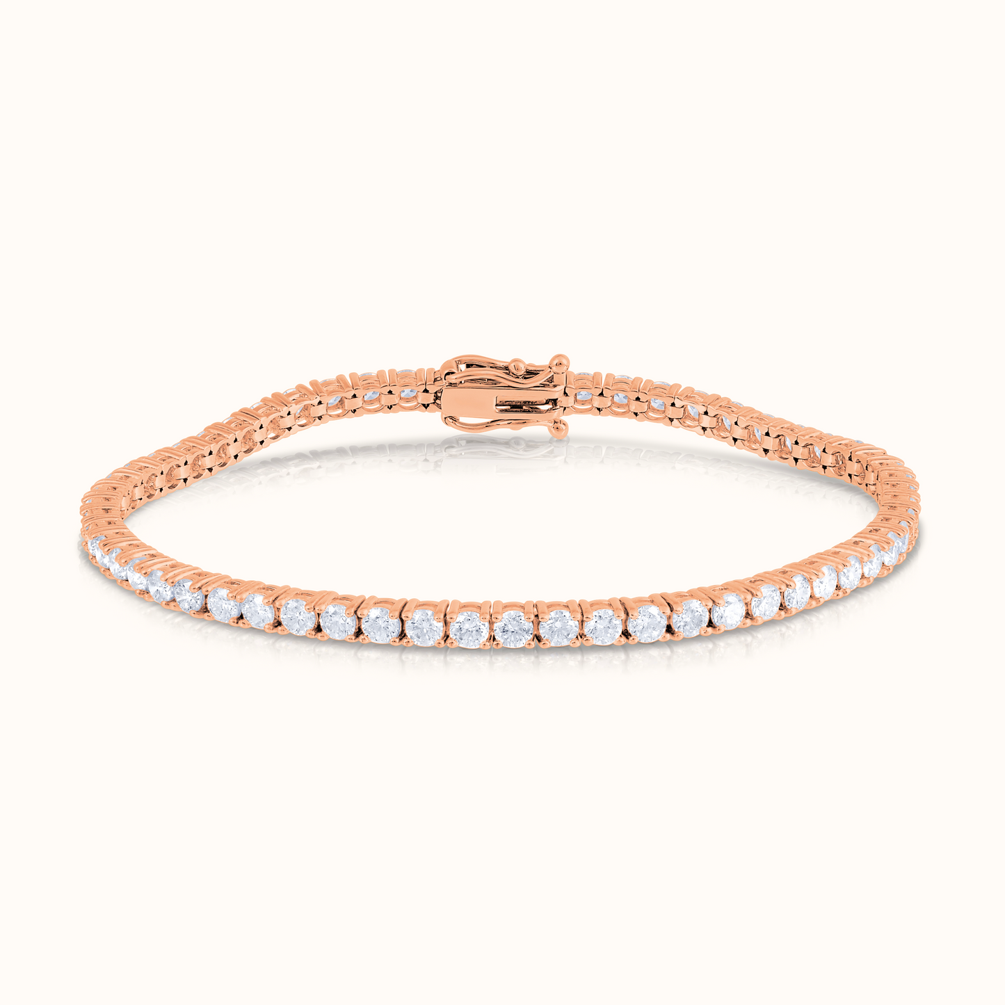 Classic 4 Prong Natural Diamond Tennis Bracelet - AVIR New York