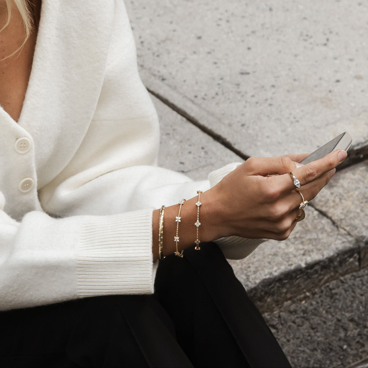 Lab Grown Diamond Studded Bangle