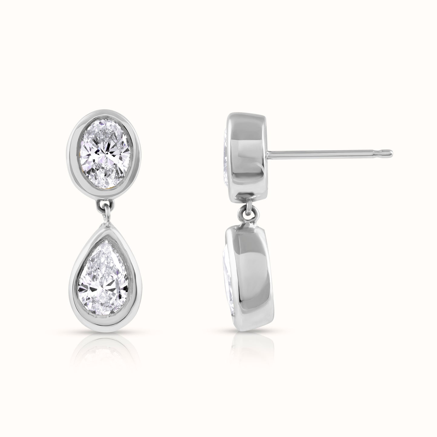 Sera 2 Carat Lab Grown Diamond Drop Earrings - AVIR New York