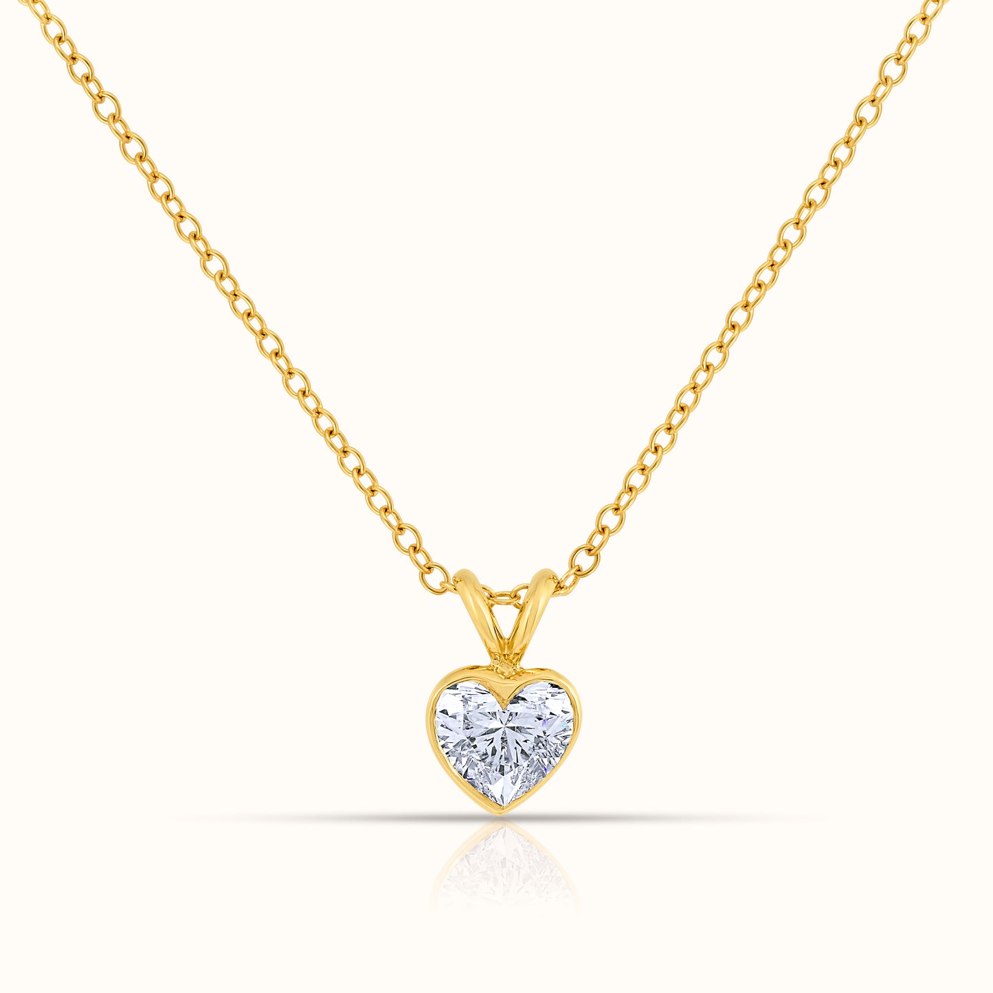 Bezel Heart Lab Grown Diamond Signature Set