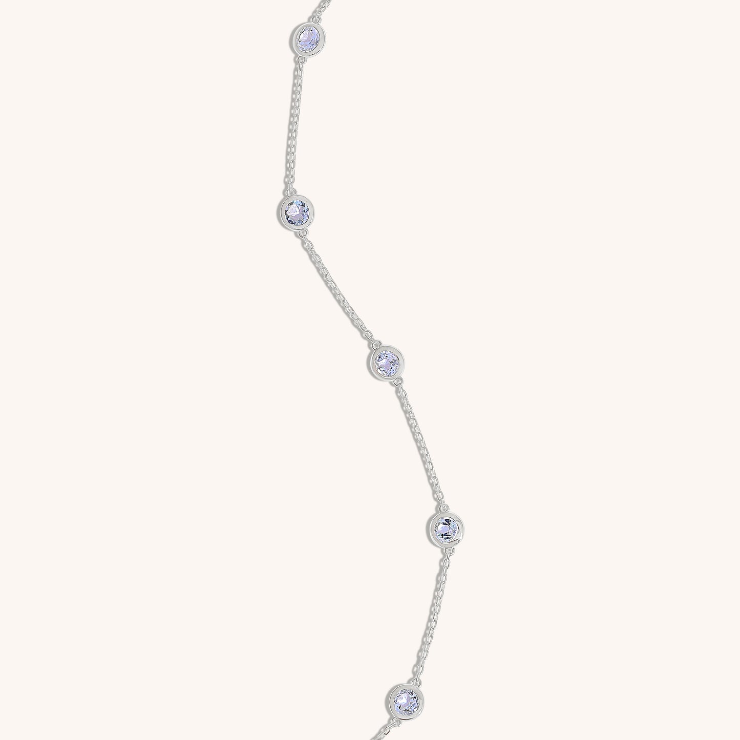 Diamond by the Yard Natural Aquamarine Bracelet