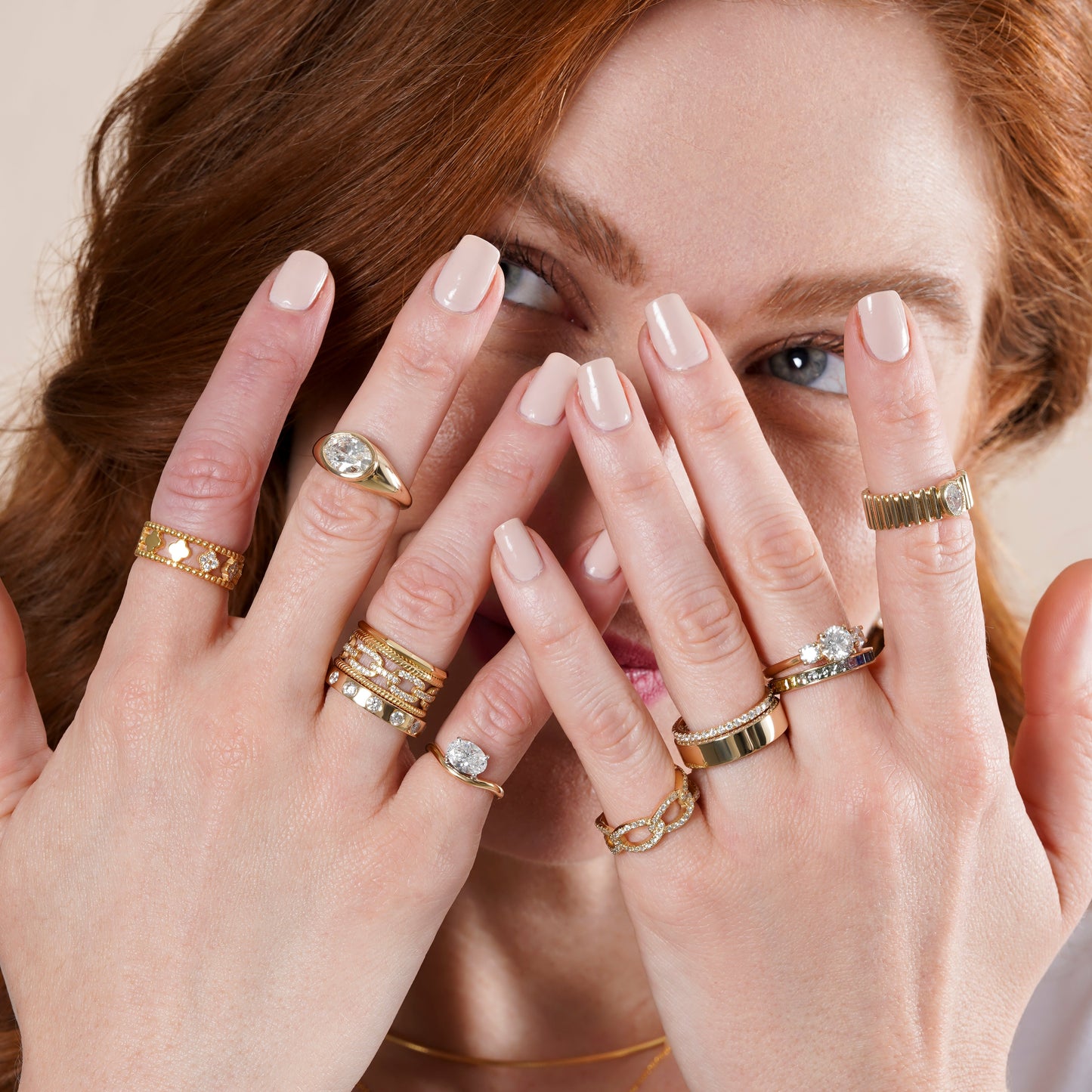 Halfway Curb Link Lab Grown Diamond Ring