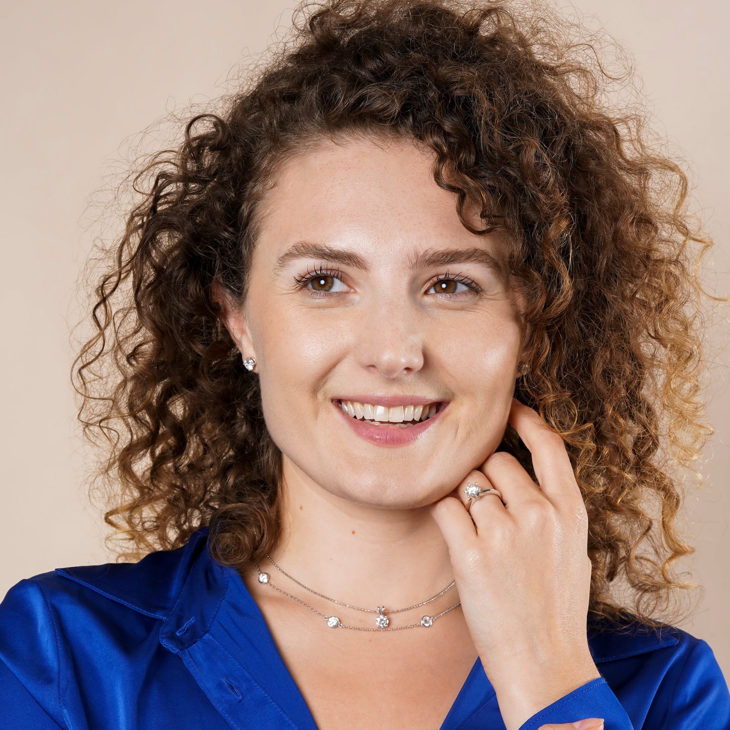 Lab Grown Diamond - April Birthstone Charm Pendant