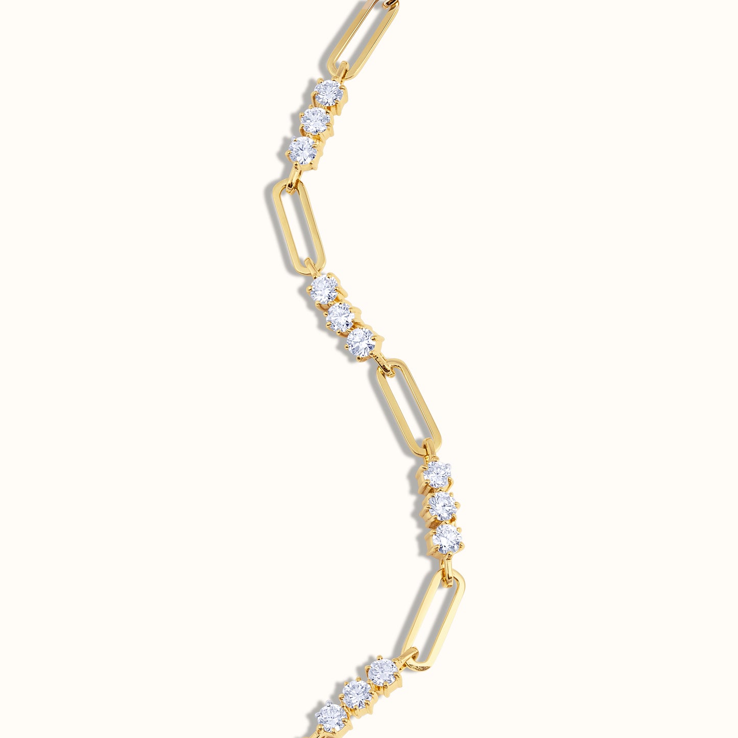 Trio Natural Diamond Link Bracelet - AVIR New York