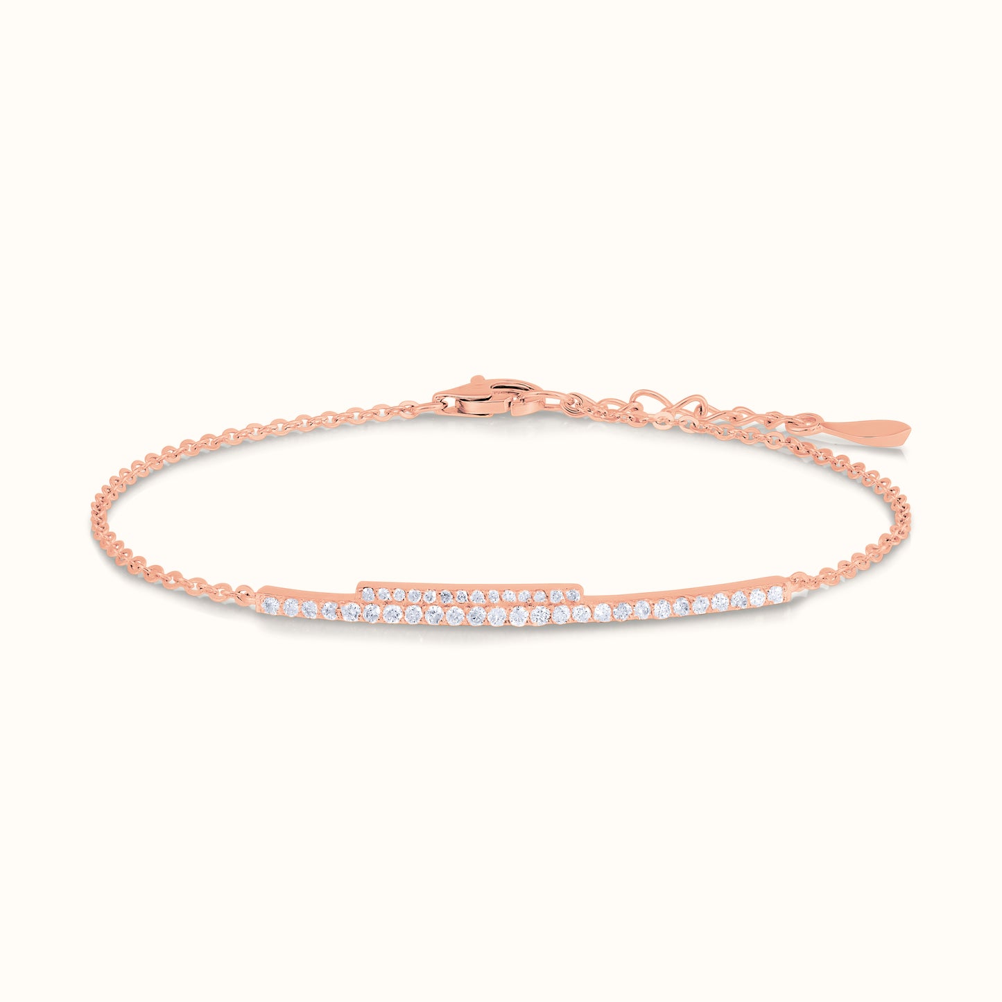 Dainty Bar Natural Diamond Bracelet - AVIR New York