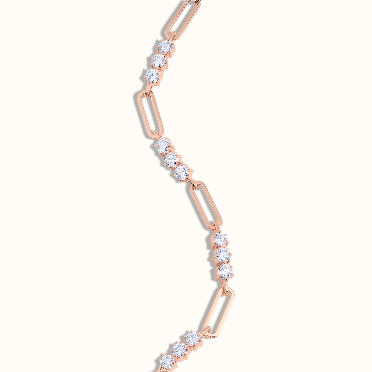 Trio Natural Diamond Link Bracelet - AVIR New York