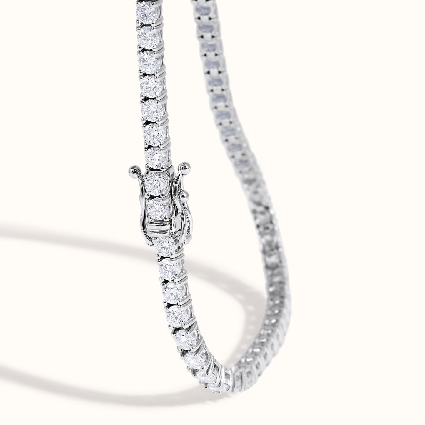 Classic 4 Prong Natural Diamond Tennis Bracelet - AVIR New York