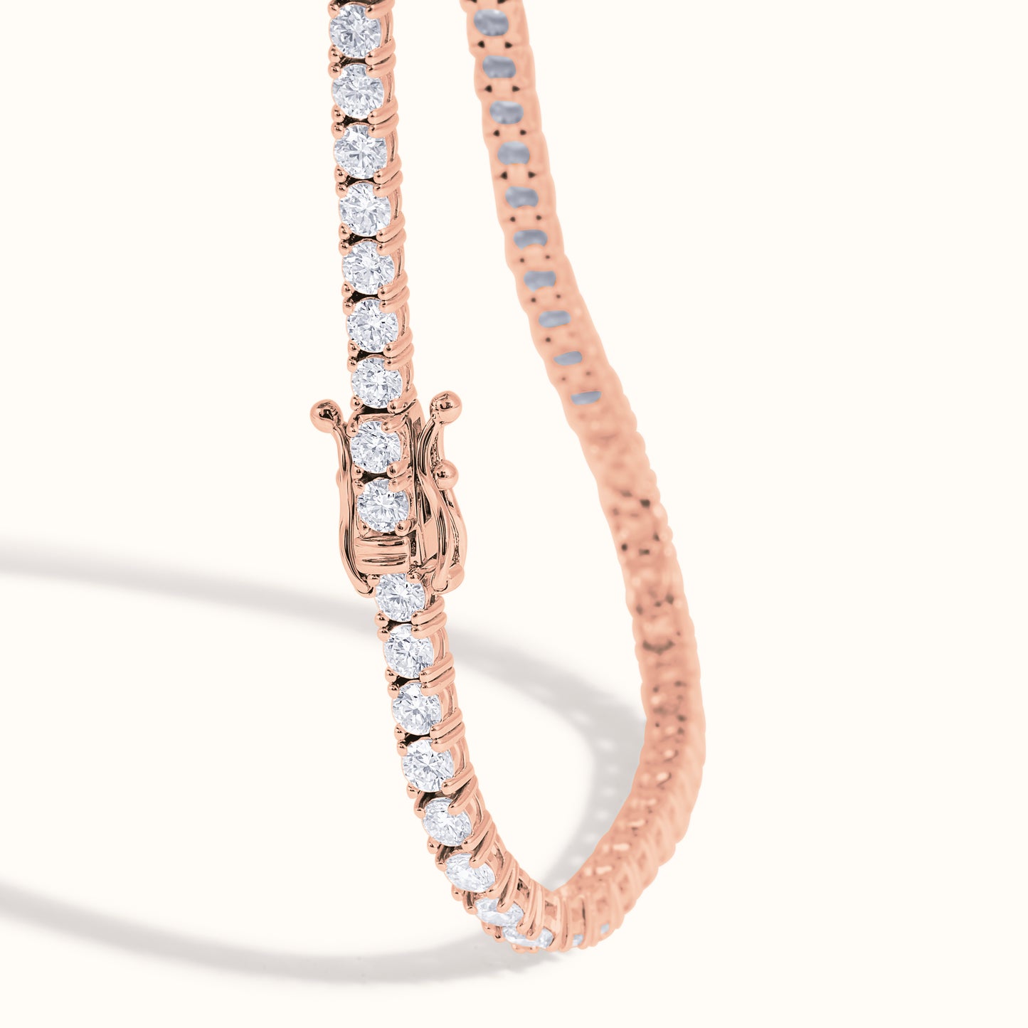 Classic 4 Prong Natural Diamond Tennis Bracelet - AVIR New York