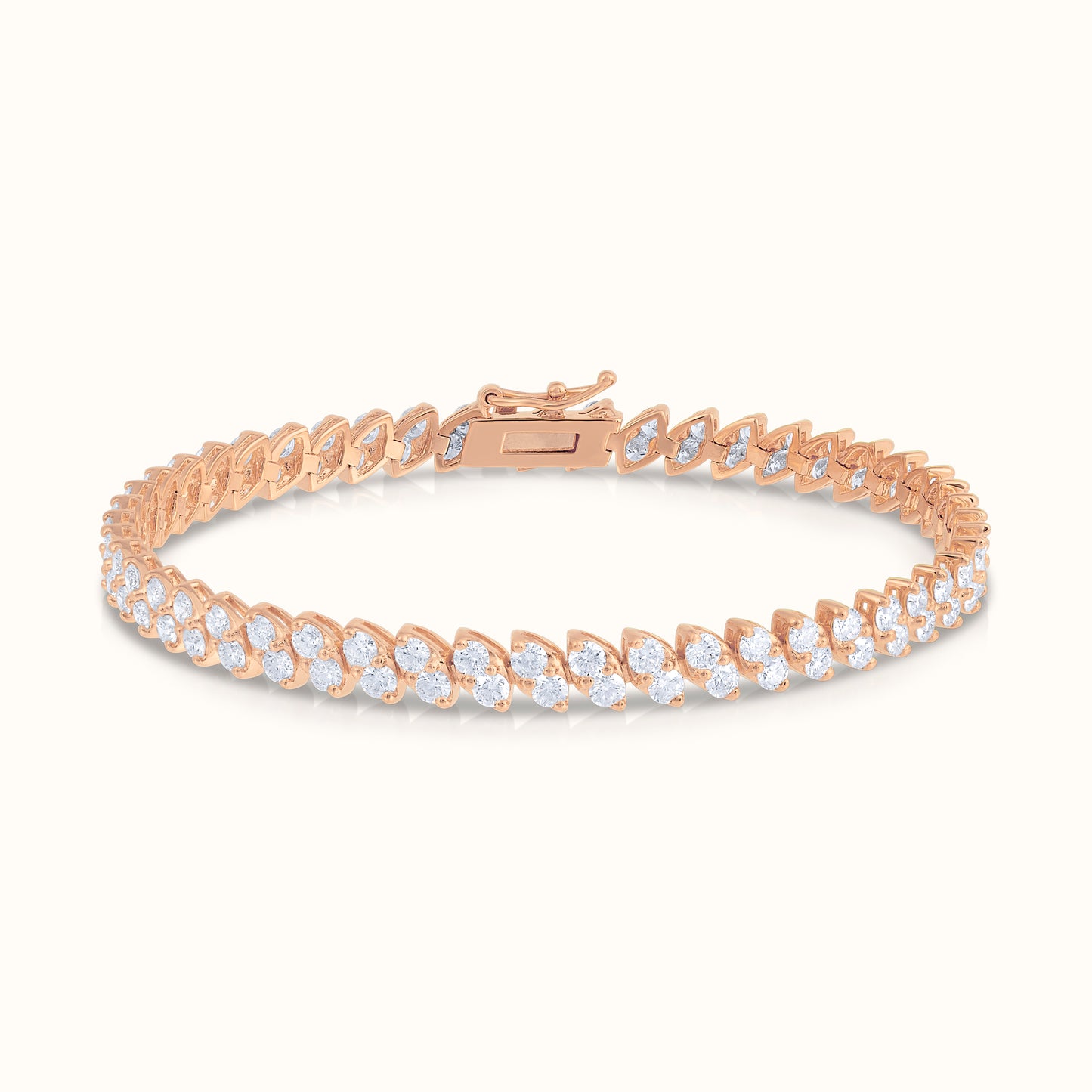 Marquise Shaped Illusion Natural Diamond Tennis Bracelet - AVIR New York