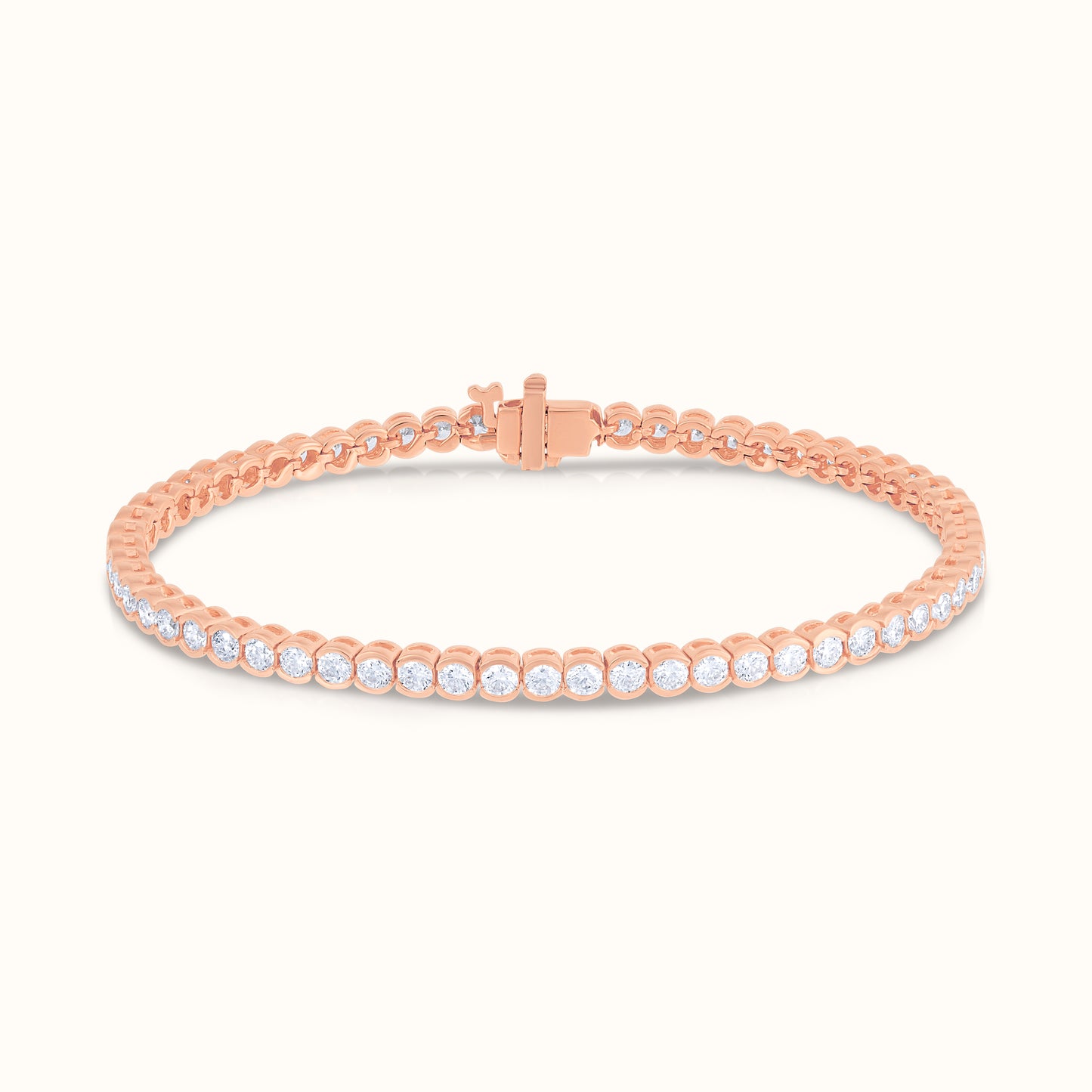 Bezel Set Lab Grown Diamond Solitaire 16 Inch Necklace, Stud Earrings and Bracelet Set - AVIR New York