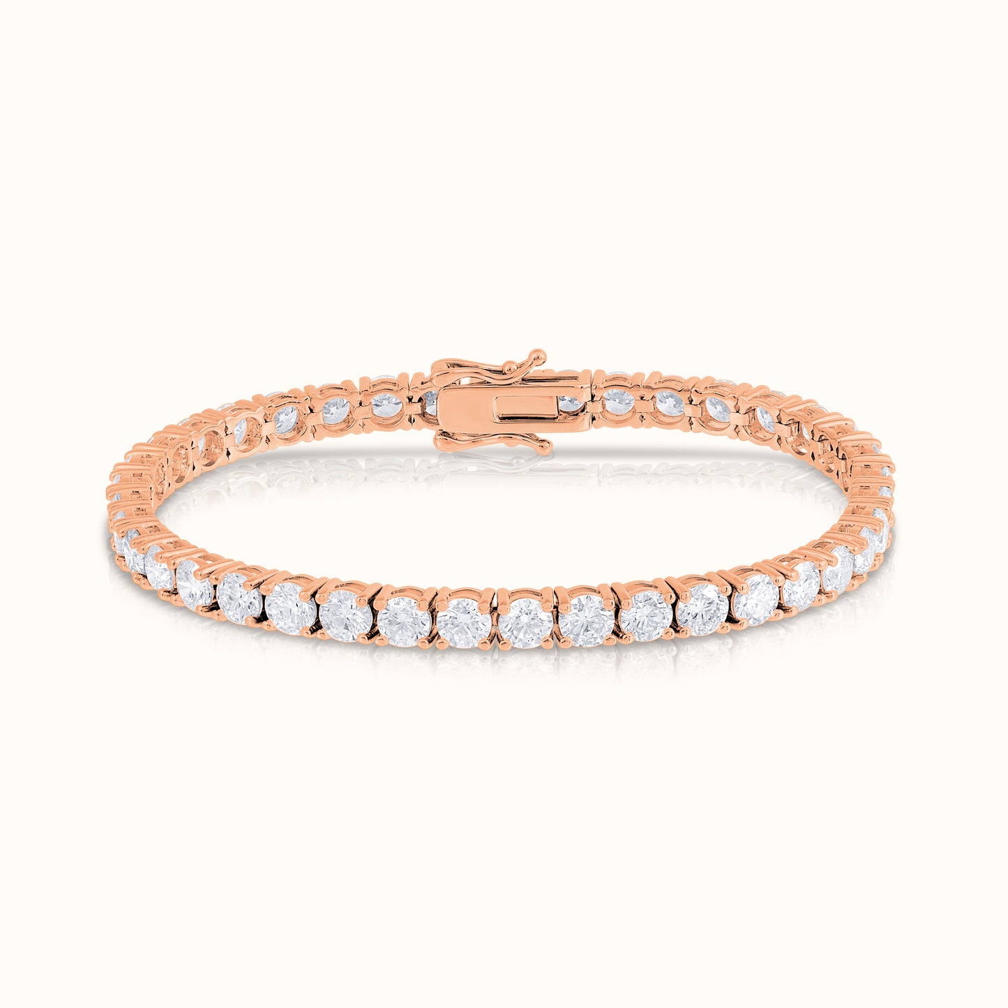 Classic 4 Prong Natural Diamond Tennis Bracelet - AVIR New York