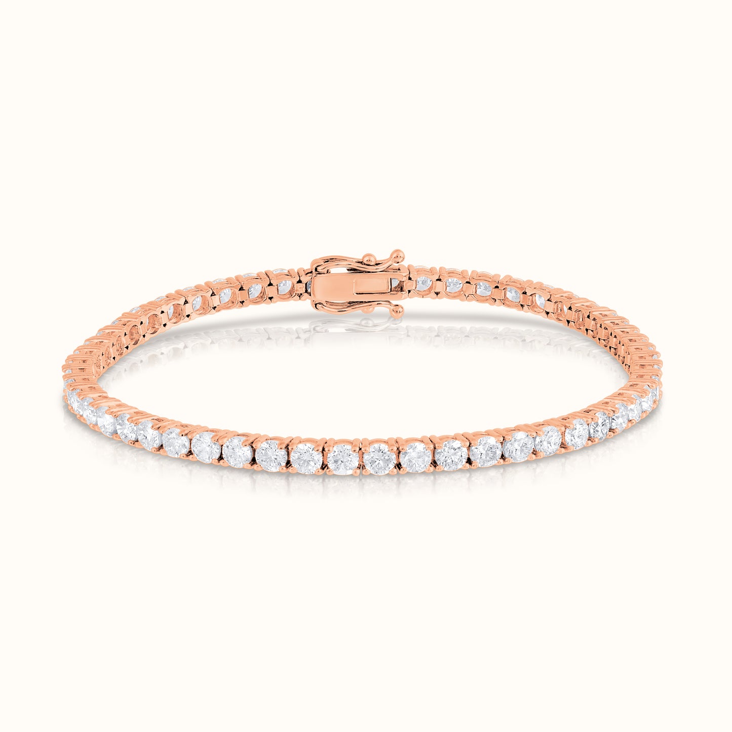 Classic 4 Prong Natural Diamond Tennis Bracelet - AVIR New York