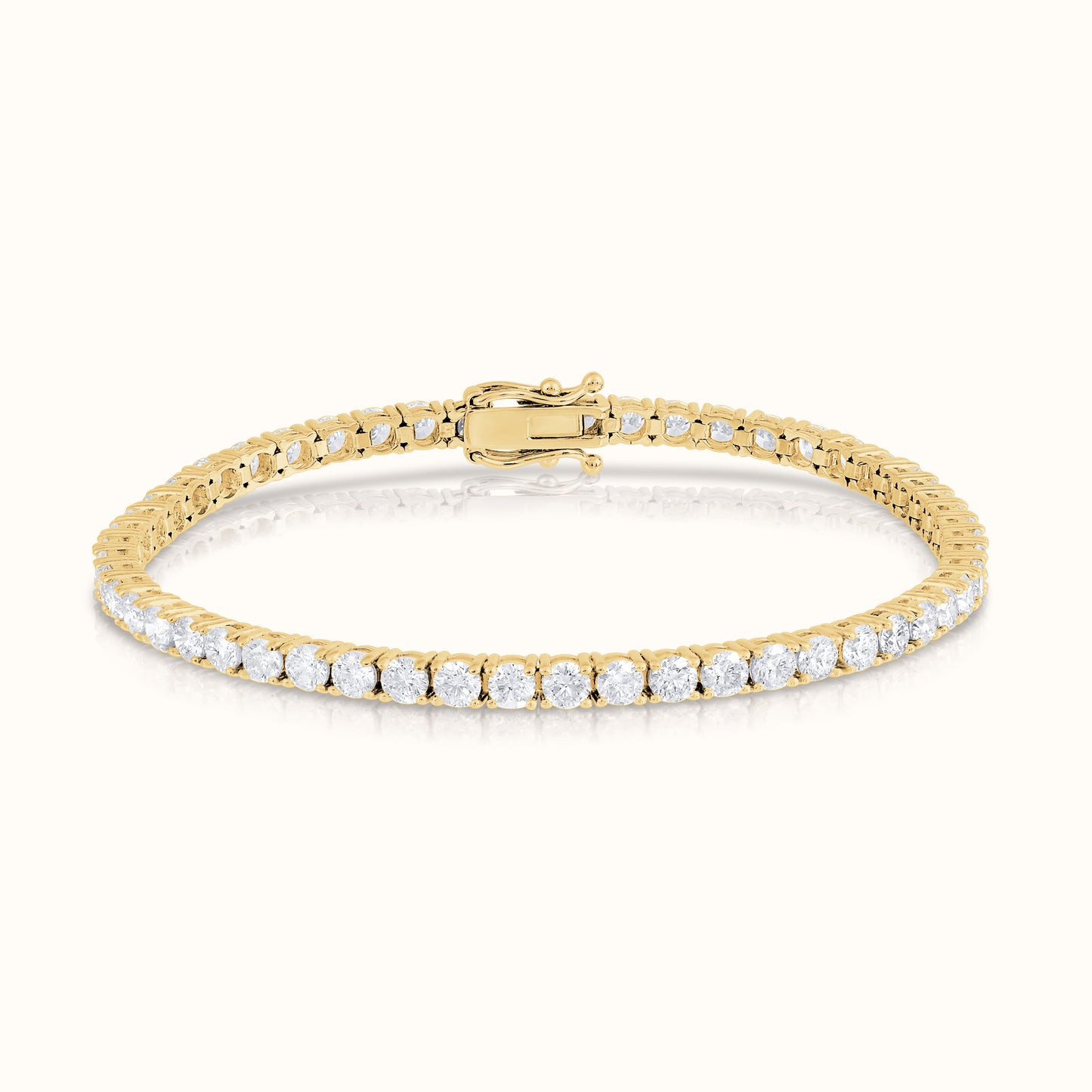 Classic 4 Prong Natural Diamond Tennis Bracelet - AVIR New York