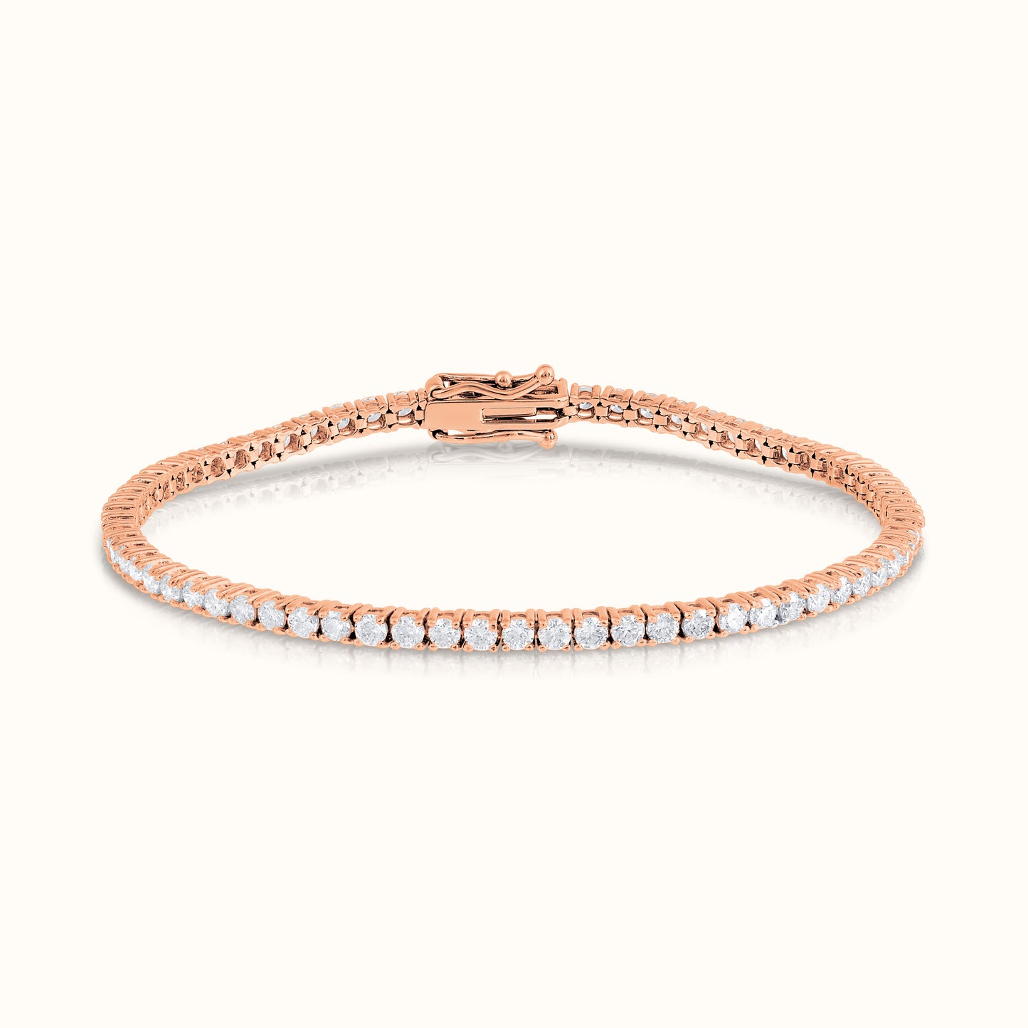 Classic 4 Prong Natural Diamond Tennis Bracelet - AVIR New York