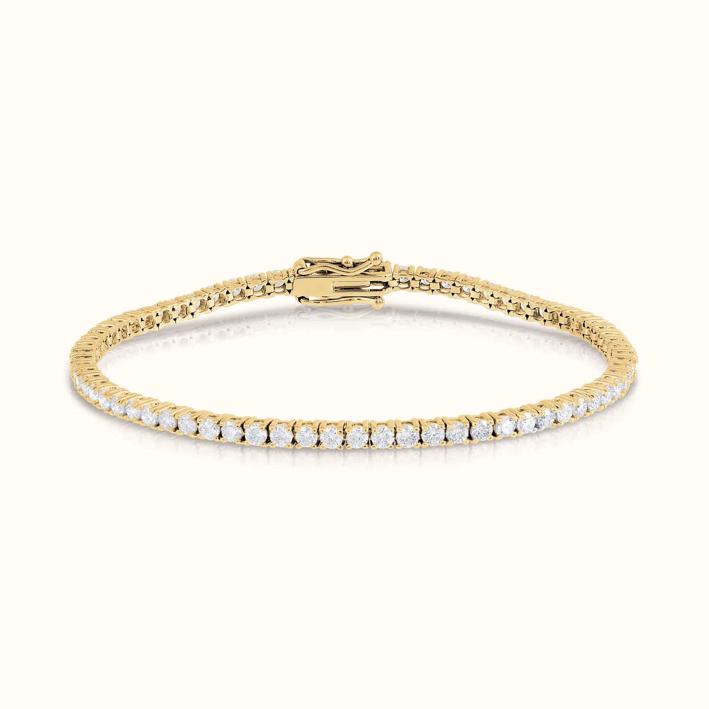 Classic 4 Prong Natural Diamond Tennis Bracelet - AVIR New York