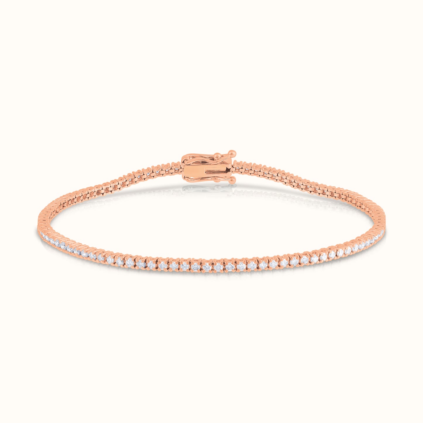 Classic 4 Prong Natural Diamond Tennis Bracelet - AVIR New York