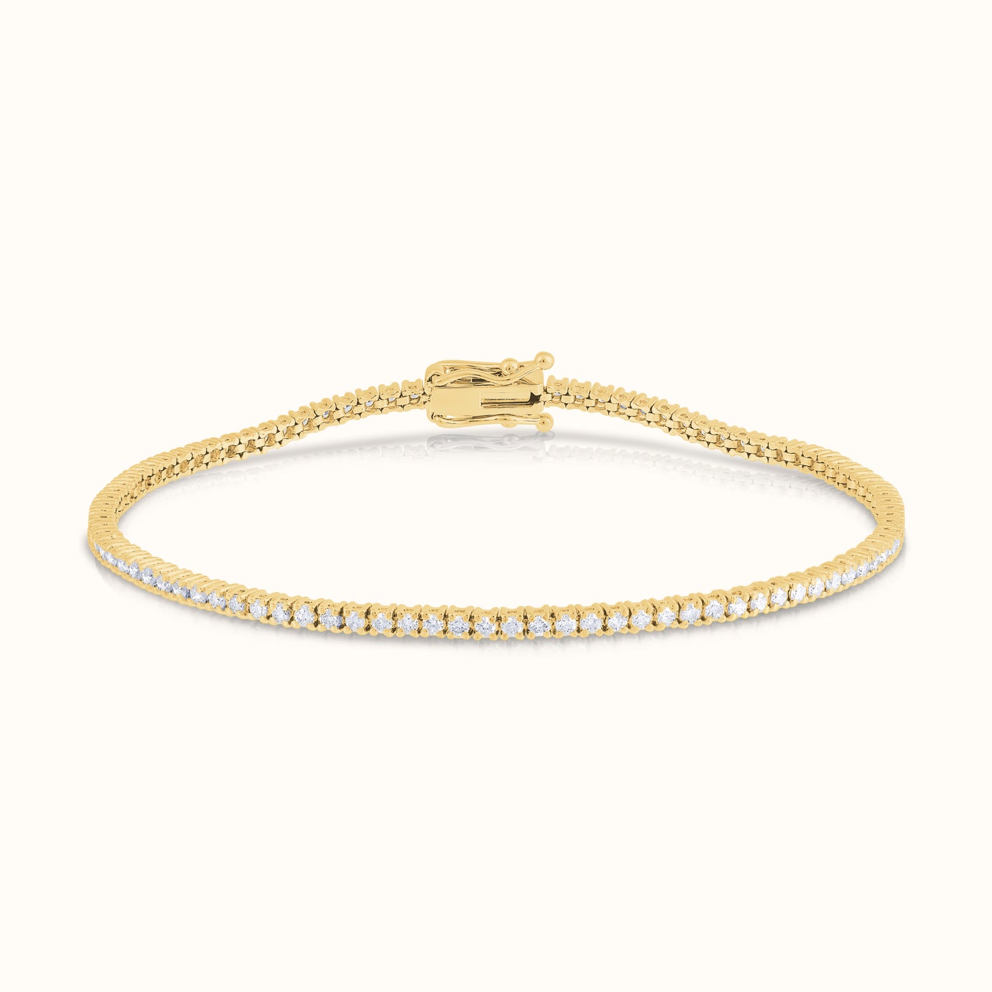 Classic 4 Prong Natural Diamond Tennis Bracelet - AVIR New York