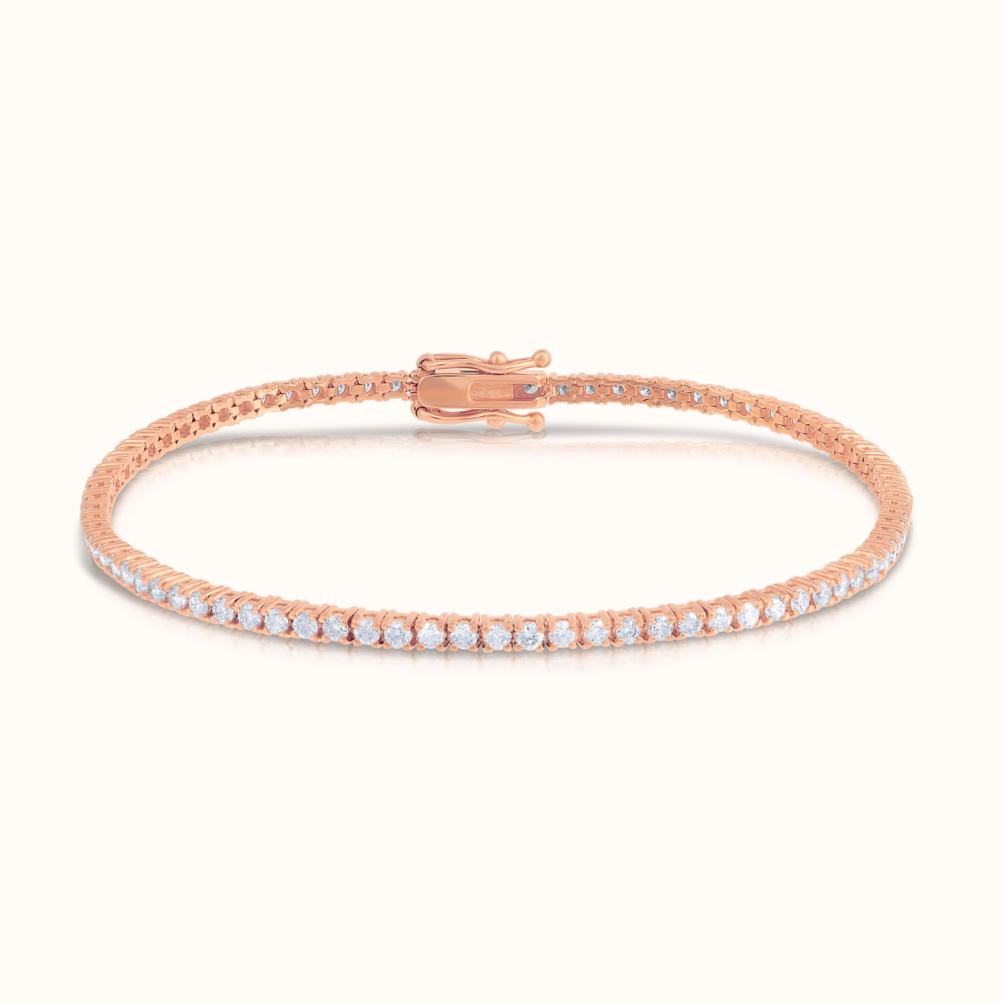Classic 4 Prong Natural Diamond Tennis Bracelet - AVIR New York