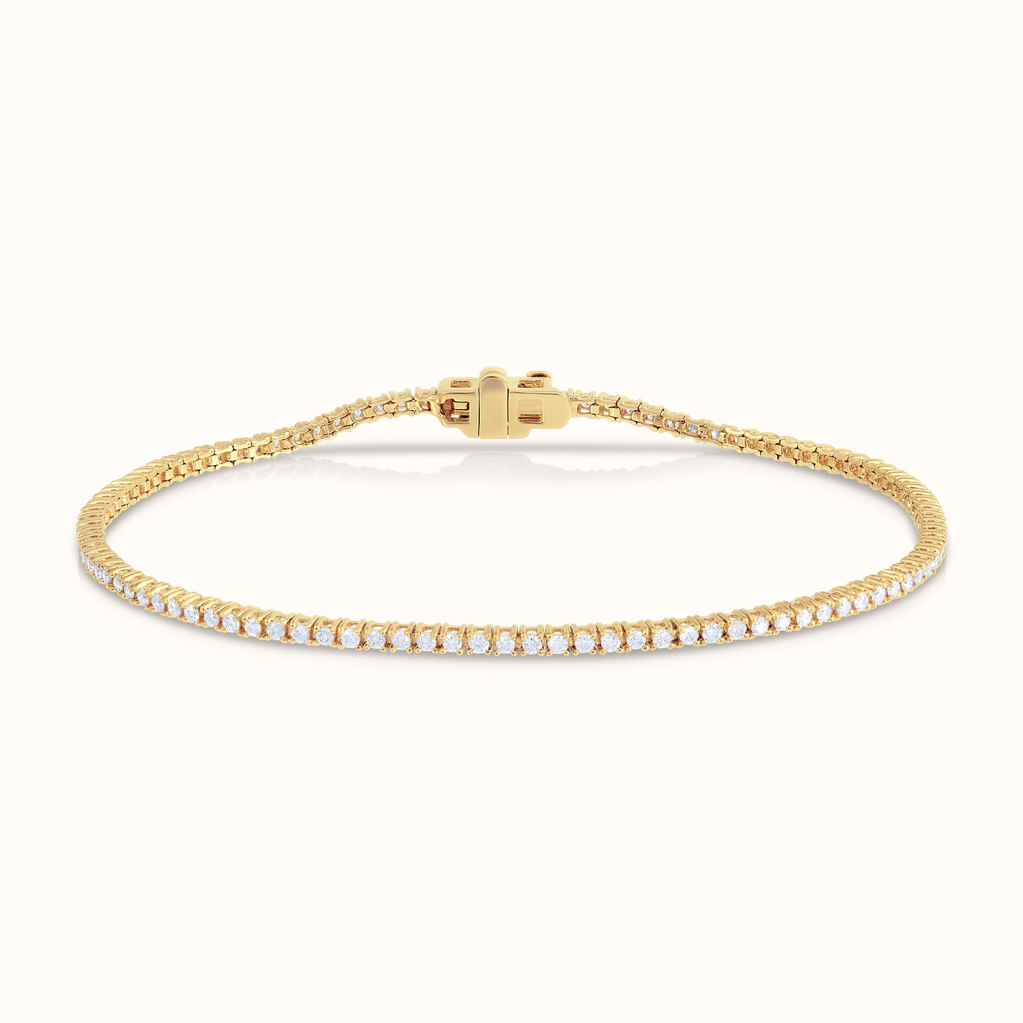 Classic 4 Prong Natural Diamond Tennis Bracelet - AVIR New York