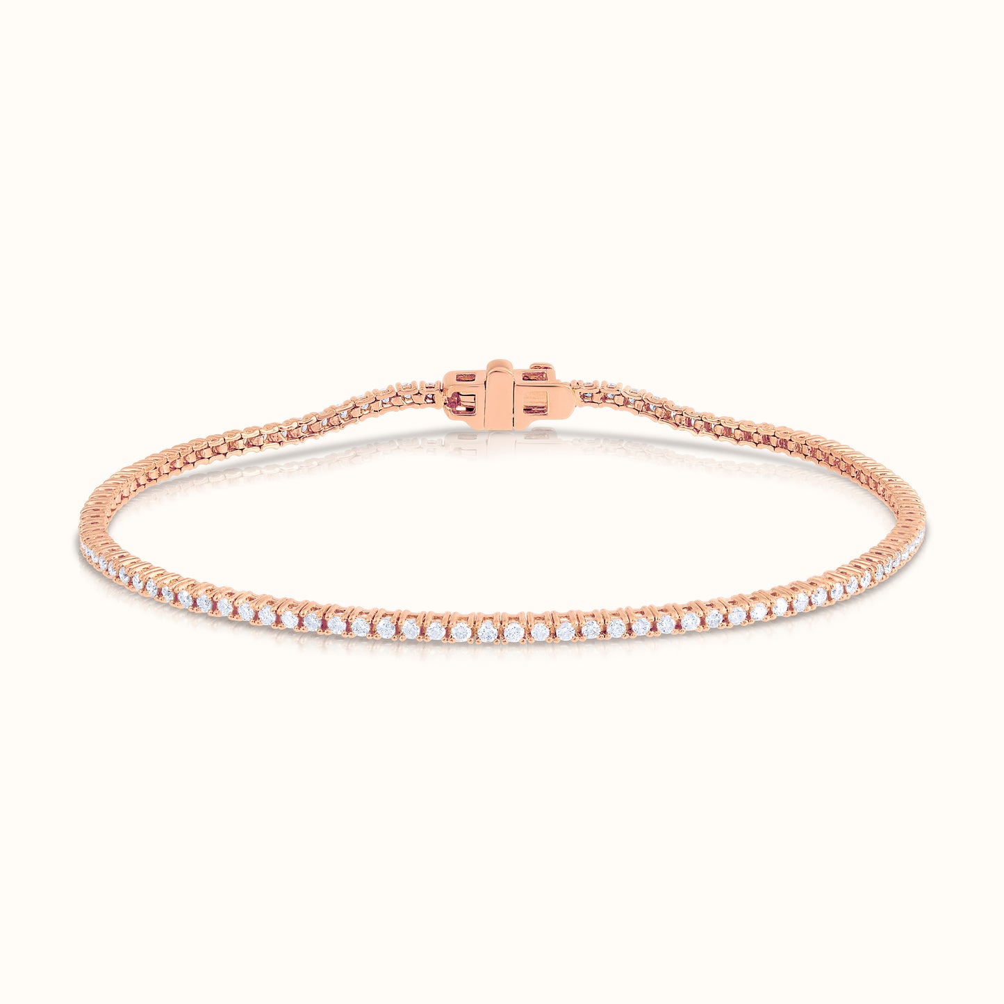 Classic 4 Prong Natural Diamond Tennis Bracelet - AVIR New York
