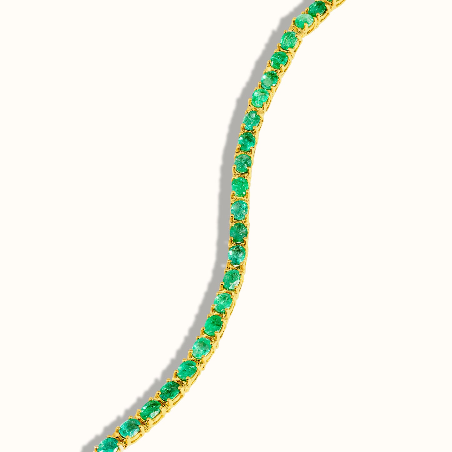 Emerald Oval Tennis Bracelet - AVIR New York