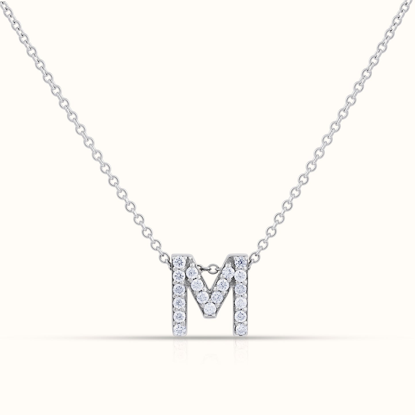Signature Alphabet Natural Diamond Necklace - AVIR New York