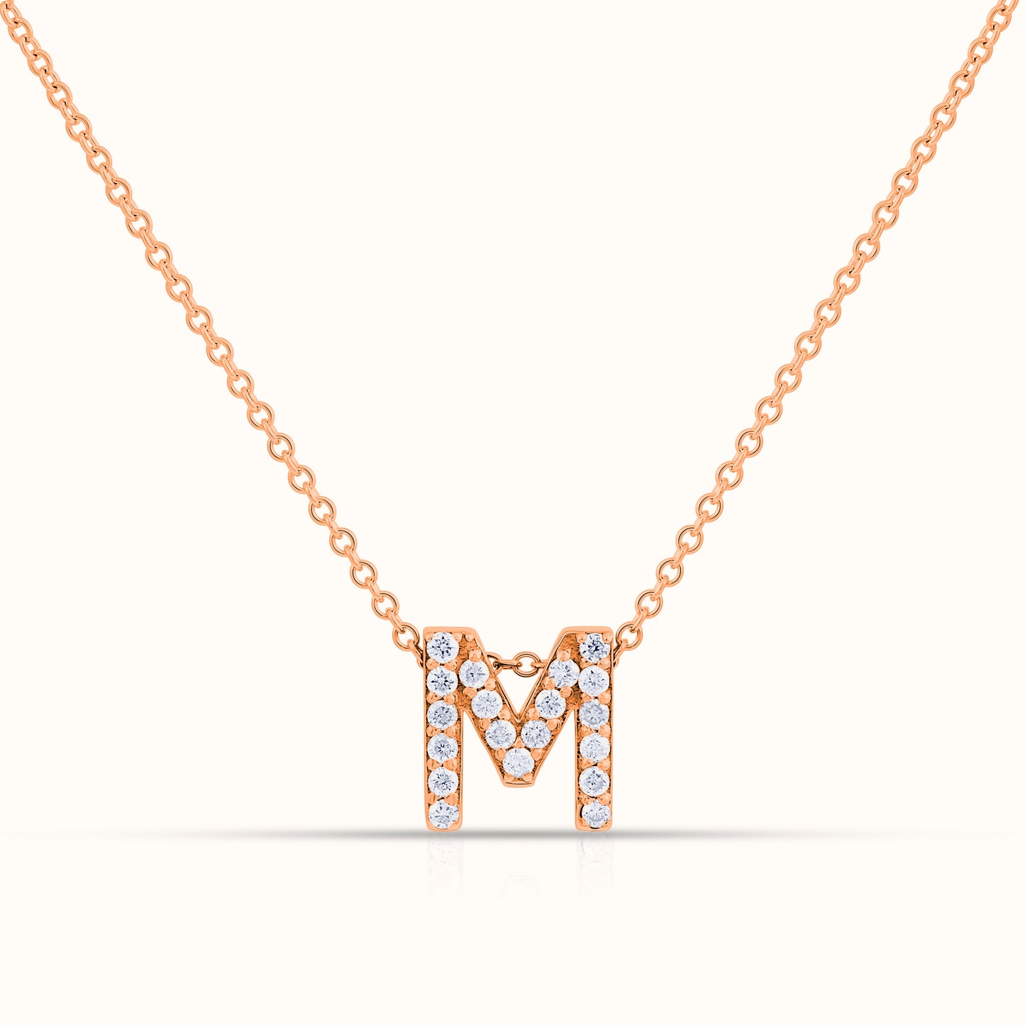 Signature Alphabet Natural Diamond Necklace - AVIR New York